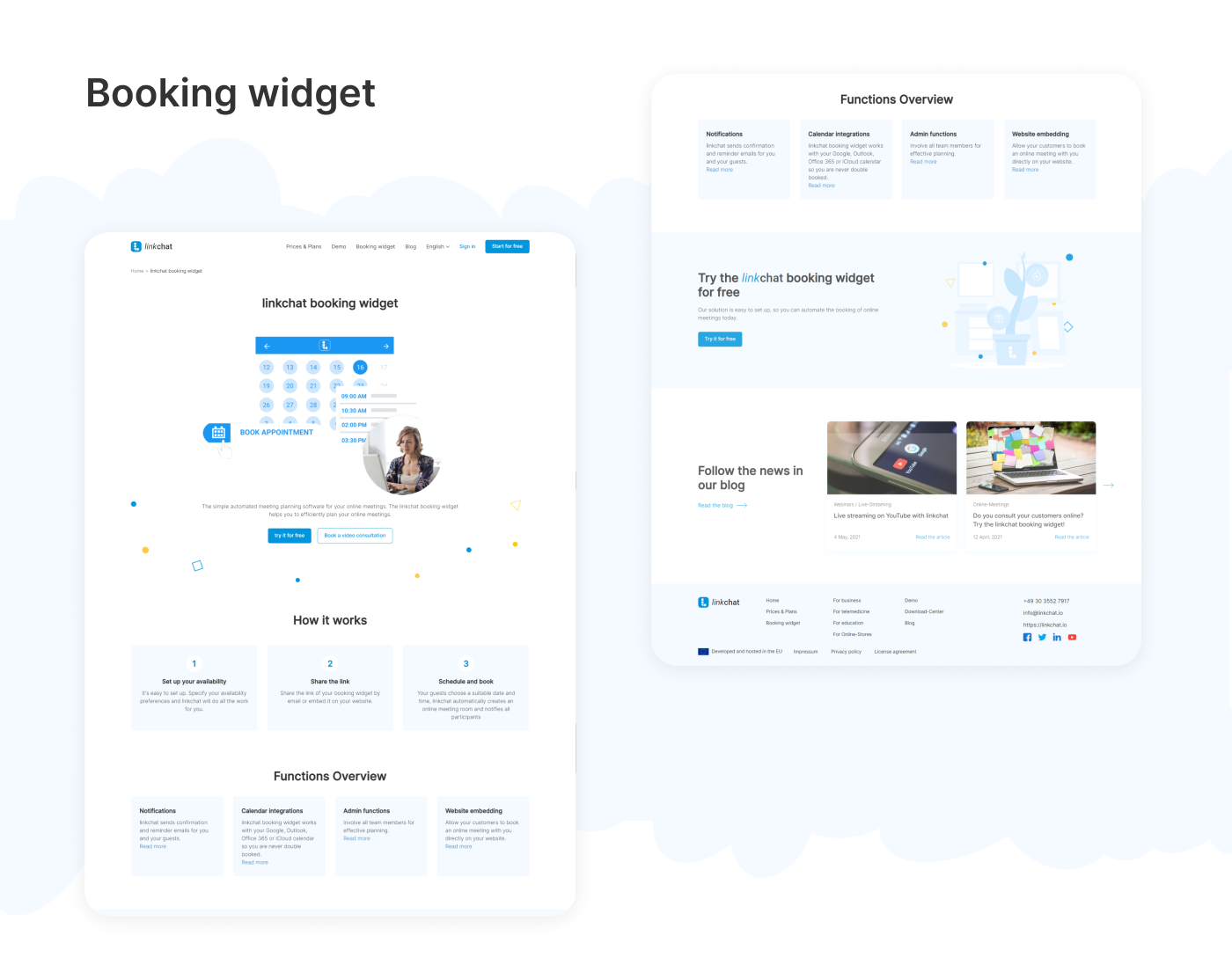 Сервис видеоконференций Linkchat — Изображение №7 — Интерфейсы на Dprofile