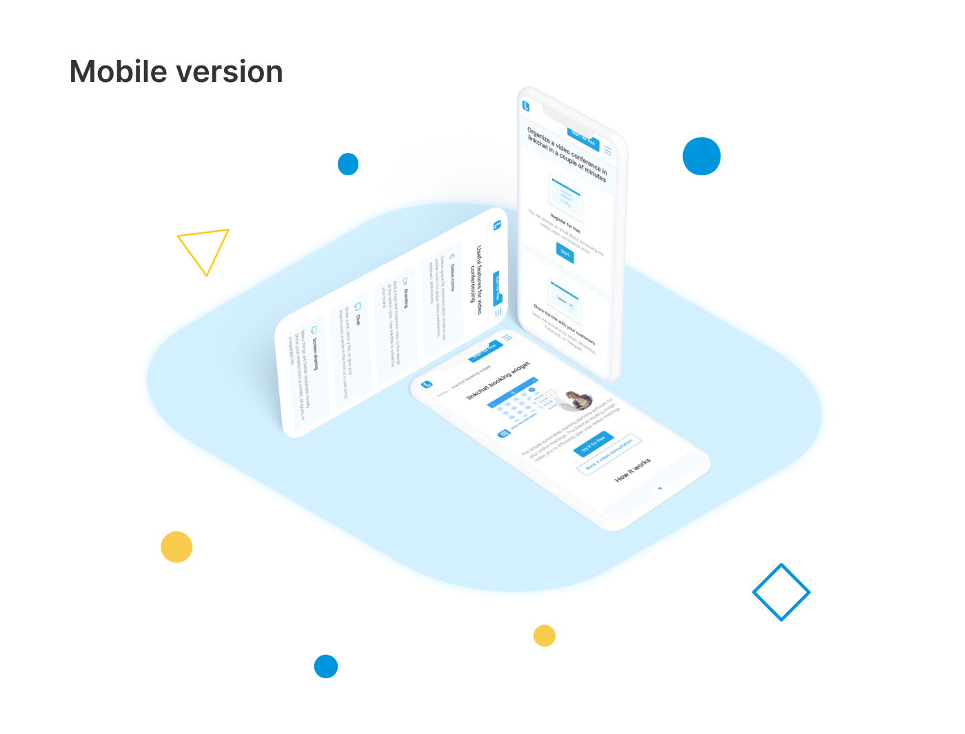 Сервис видеоконференций Linkchat — Изображение №10 — Интерфейсы на Dprofile
