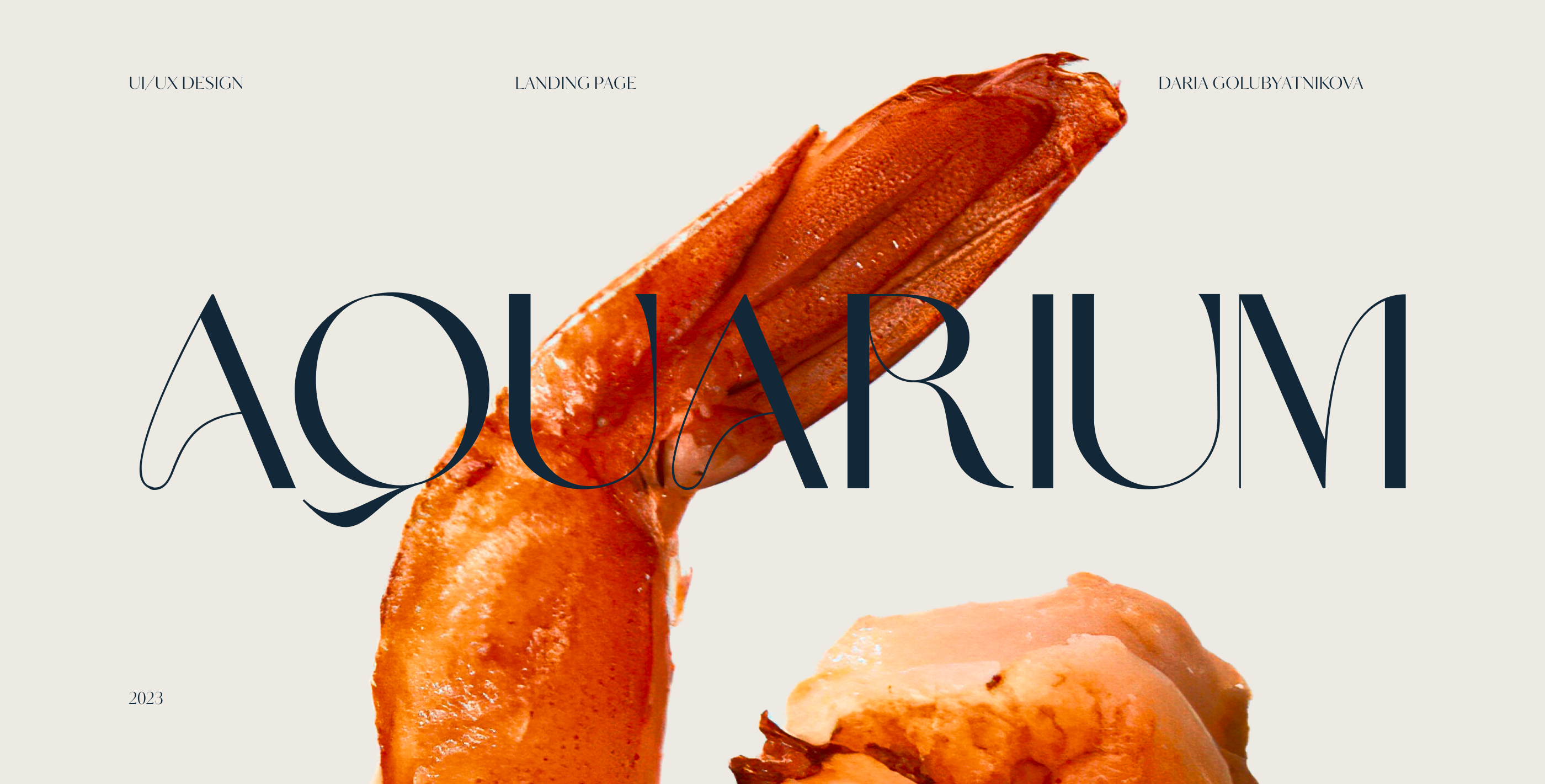 Лендинг ресторан морской кухни • Landing page seafood — Изображение №1 — Маркетинг, Интерфейсы на Dprofile