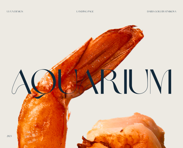 Лендинг ресторан морской кухни • Landing page seafood — Интерфейсы, Маркетинг на Dprofile