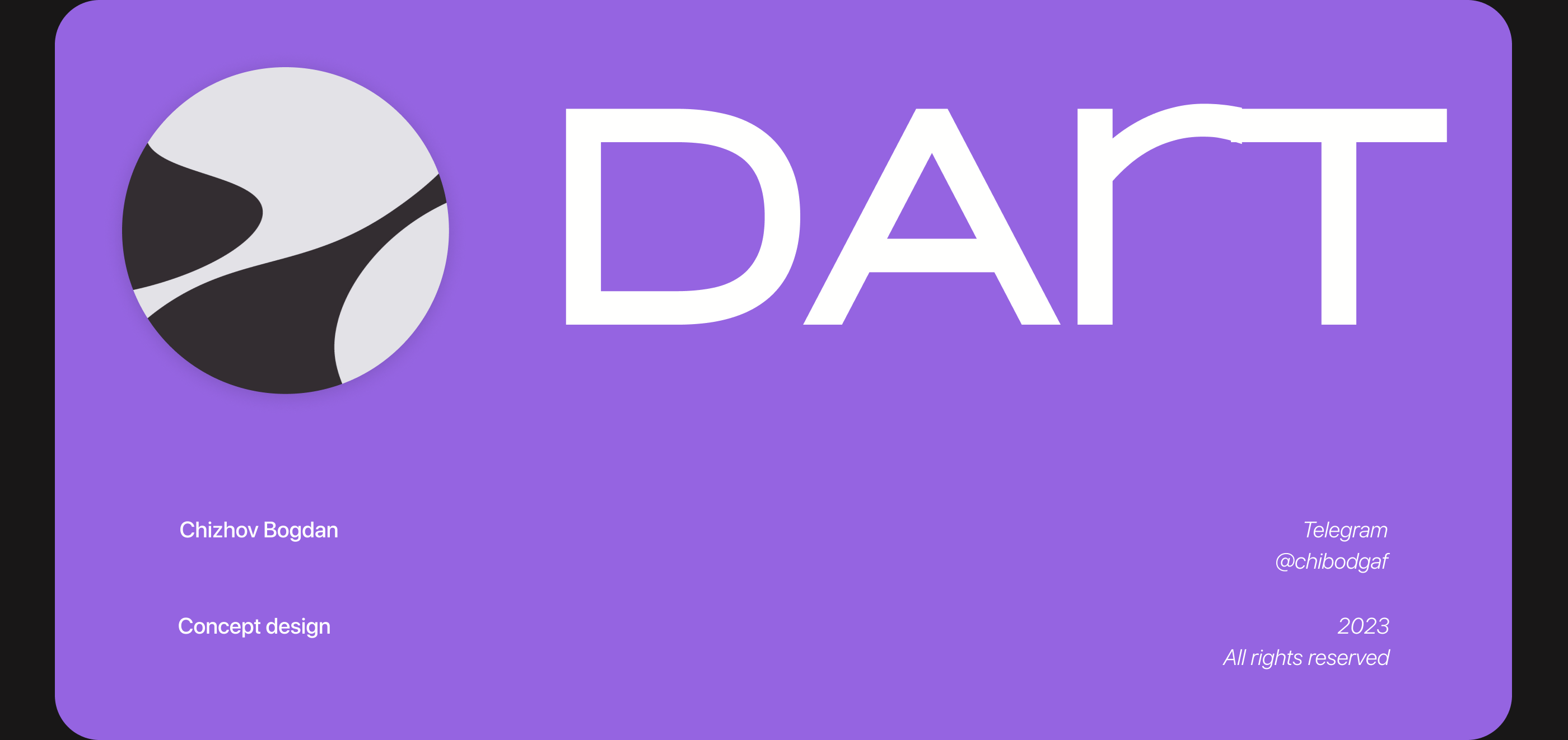 «DART»//Лендинг для музея современного искусства — Изображение №1 — Интерфейсы, Брендинг на Dprofile