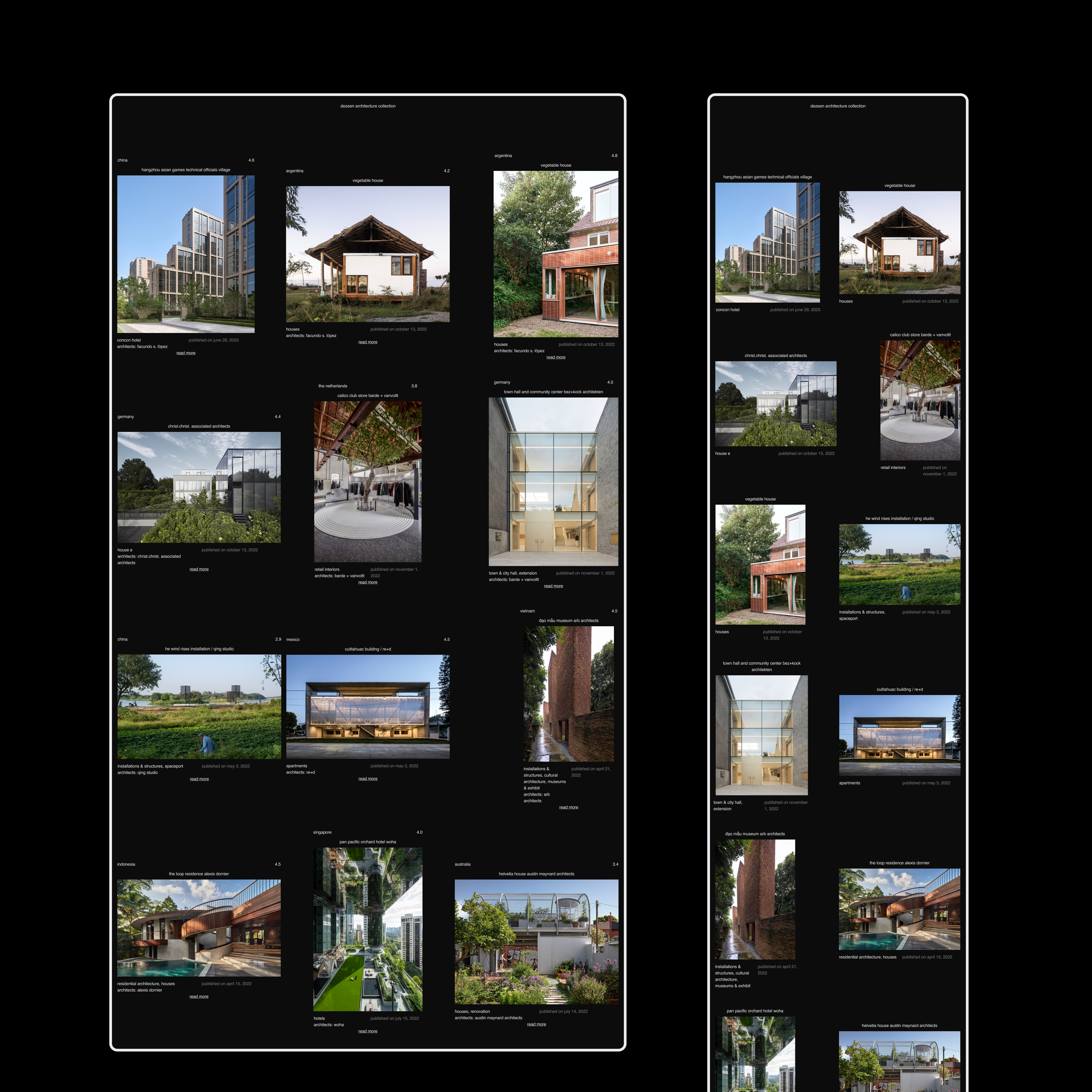 DeZeen Architecture Collection — Изображение №9 — Интерфейсы на Dprofile