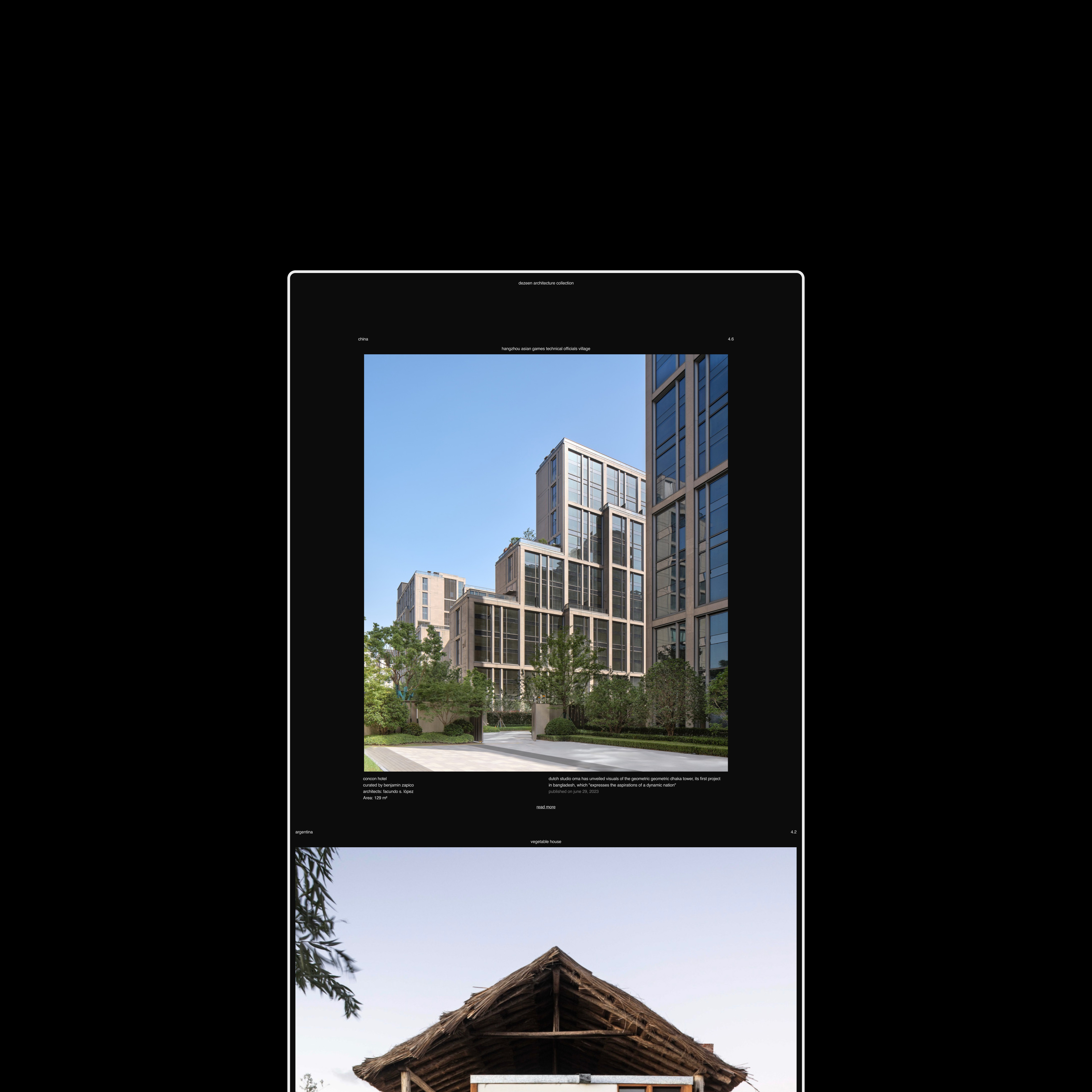 DeZeen Architecture Collection — Изображение №3 — Интерфейсы на Dprofile