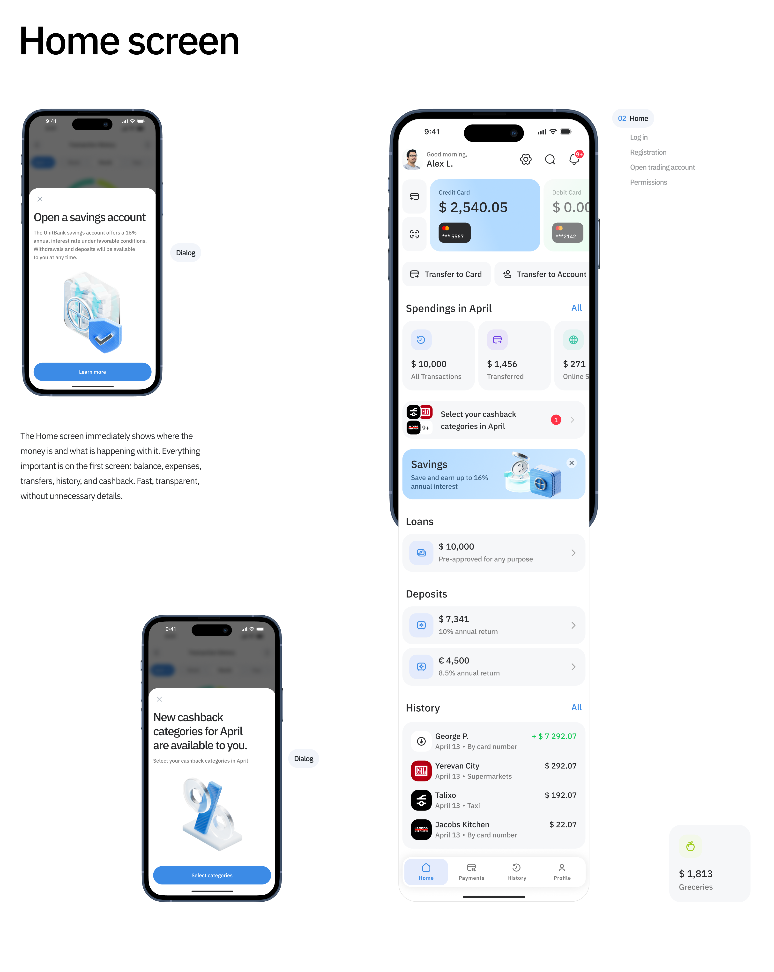 UnitBank Armenia — Fintech App Design Concept — Изображение №7 — Интерфейсы, Иллюстрация на Dprofile