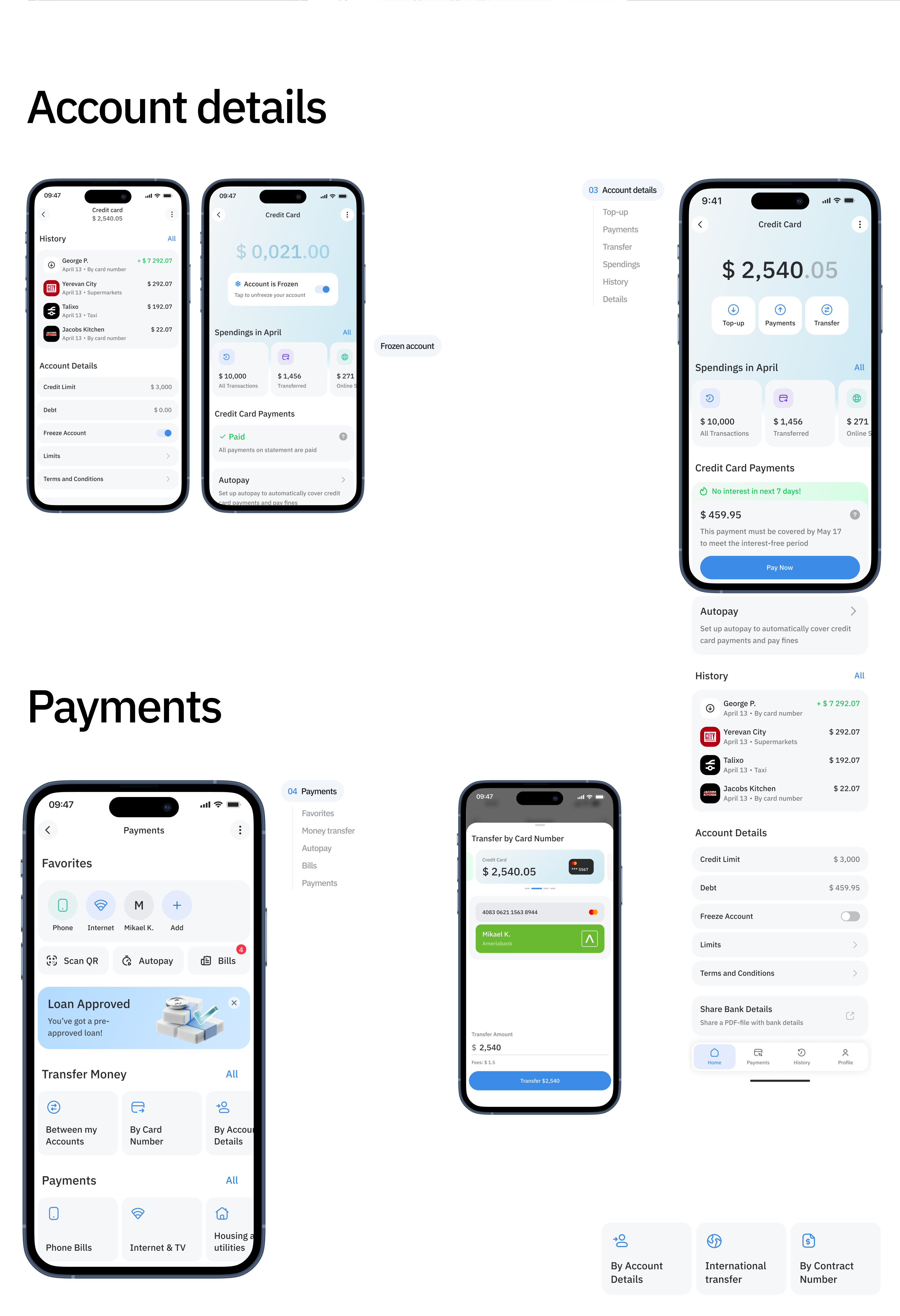 UnitBank Armenia — Fintech App Design Concept — Изображение №9 — Интерфейсы, Иллюстрация на Dprofile