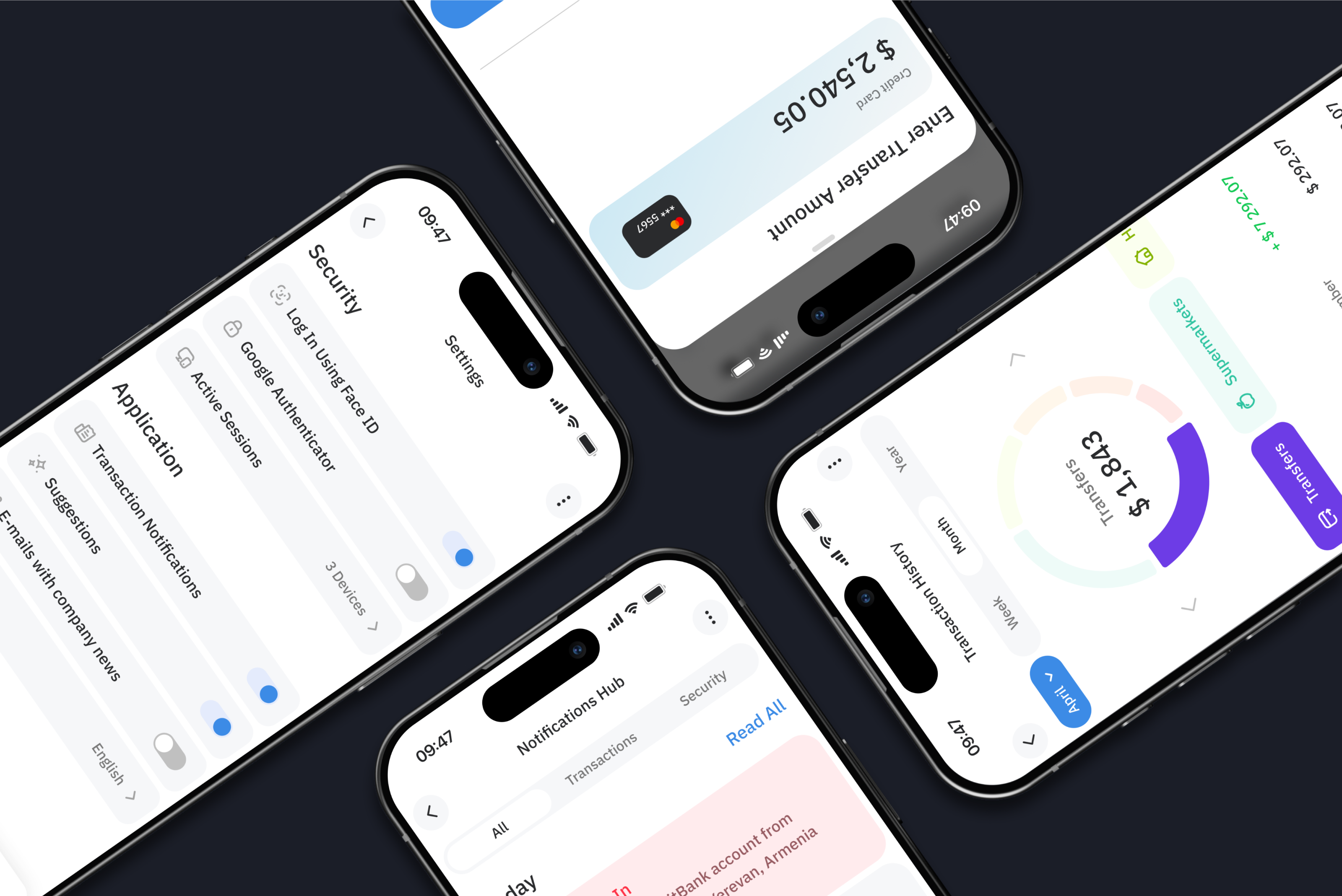 UnitBank Armenia — Fintech App Design Concept — Изображение №8 — Интерфейсы, Иллюстрация на Dprofile