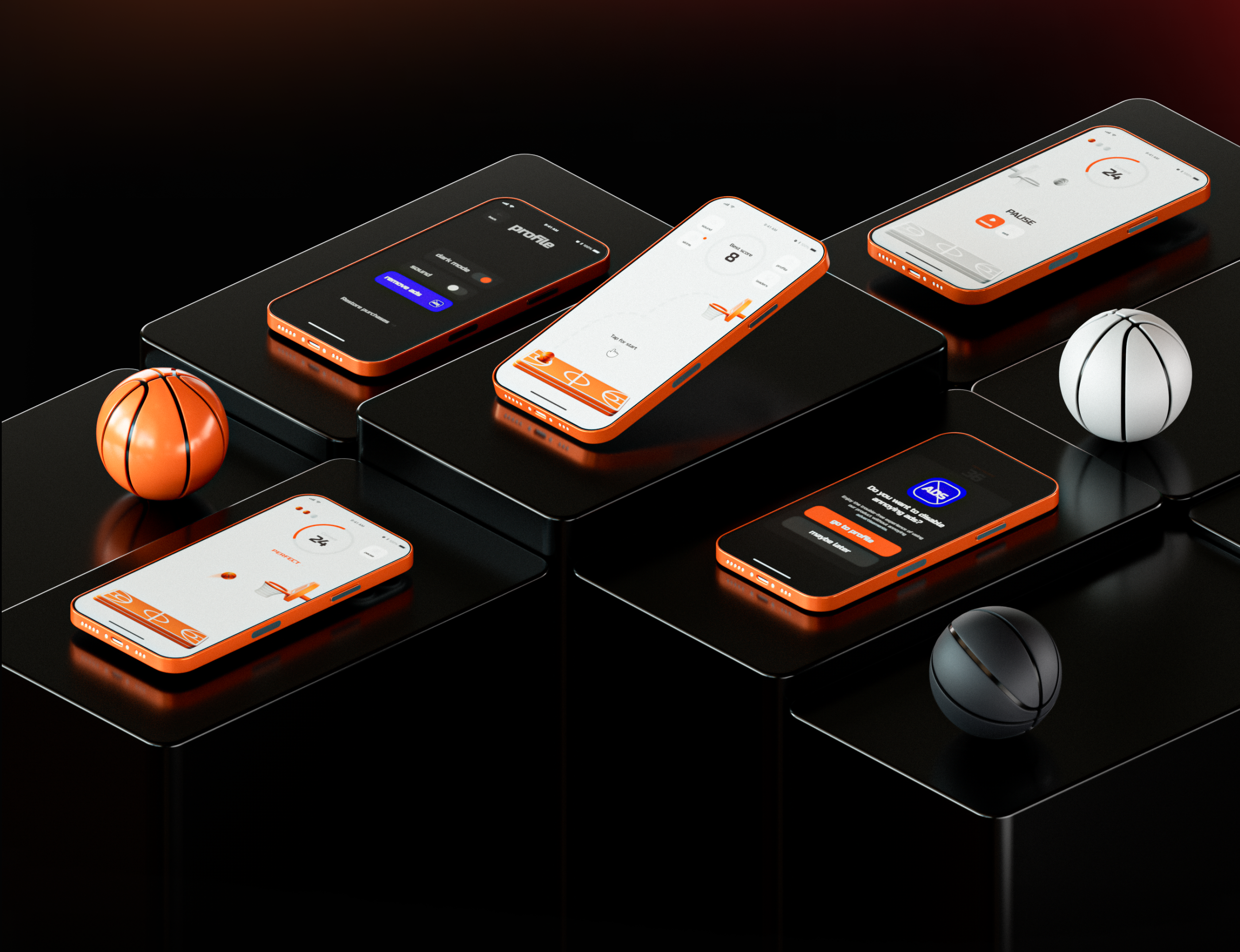 Dunk Tapper - IOS/Android Mobile Game — Изображение №9 — Интерфейсы, 3D на Dprofile