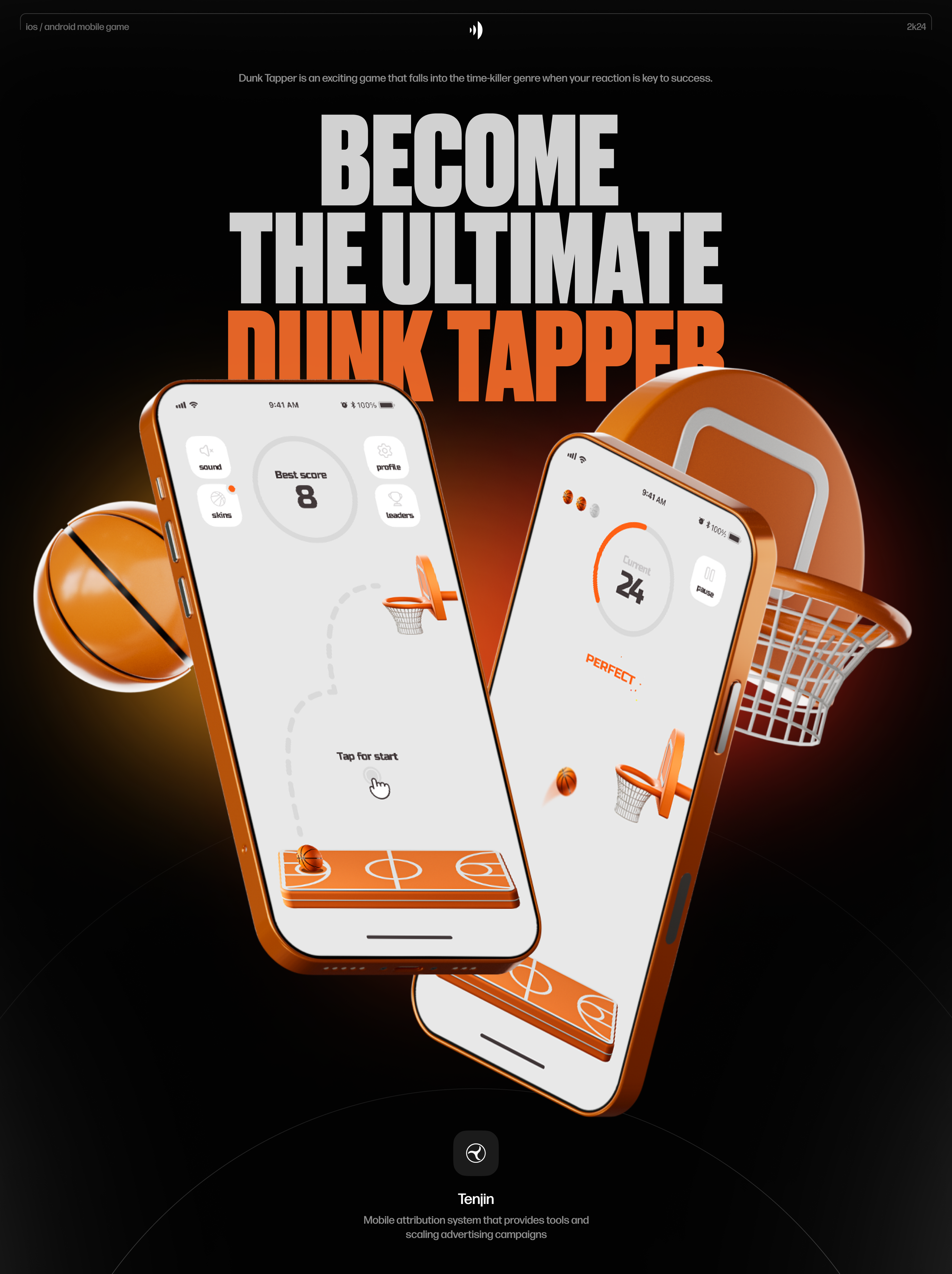 Dunk Tapper - IOS/Android Mobile Game — Изображение №1 — Интерфейсы, 3D на Dprofile