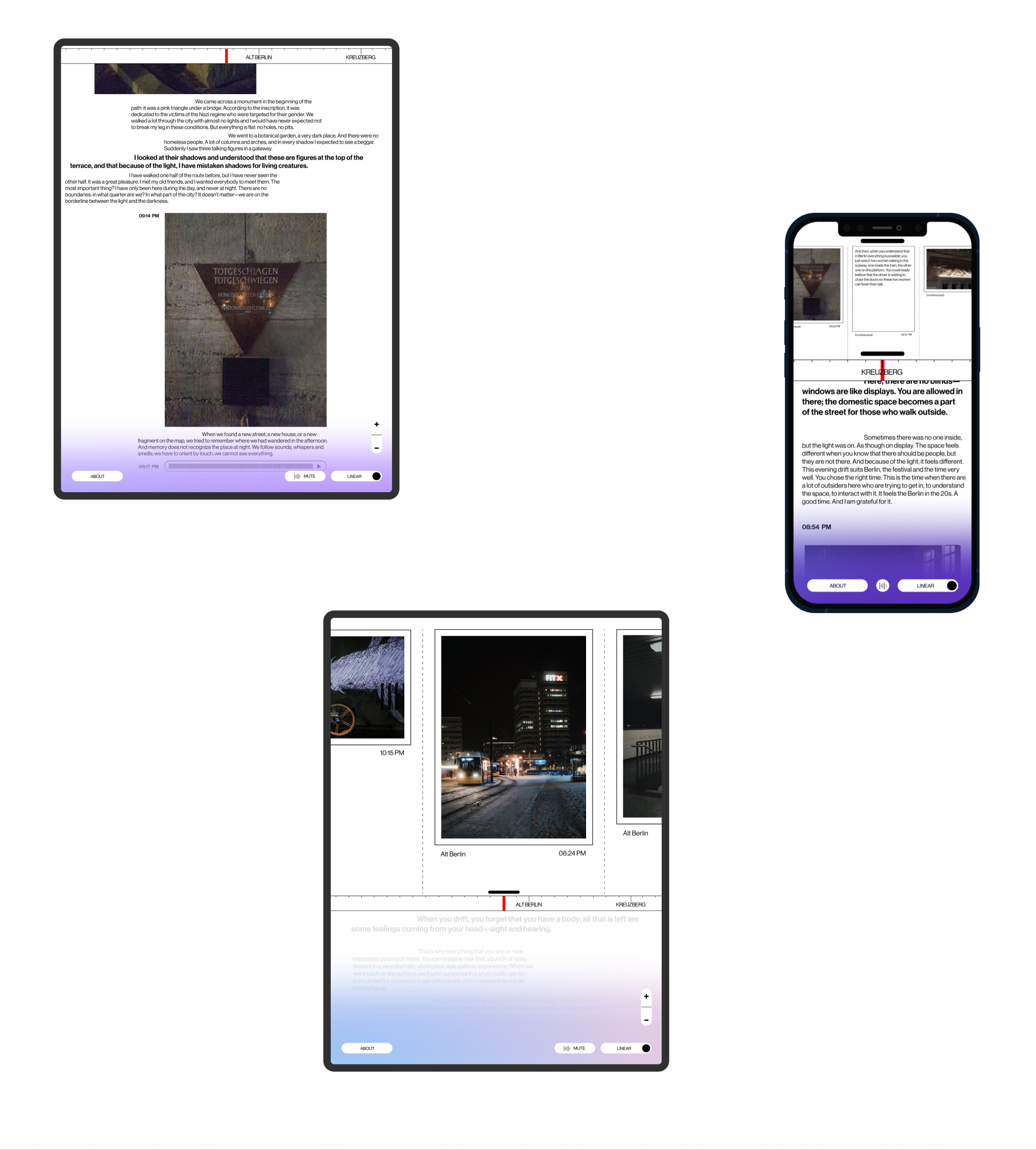 Dérive in Berlin - Website redesign — Изображение №11 — Интерфейсы на Dprofile
