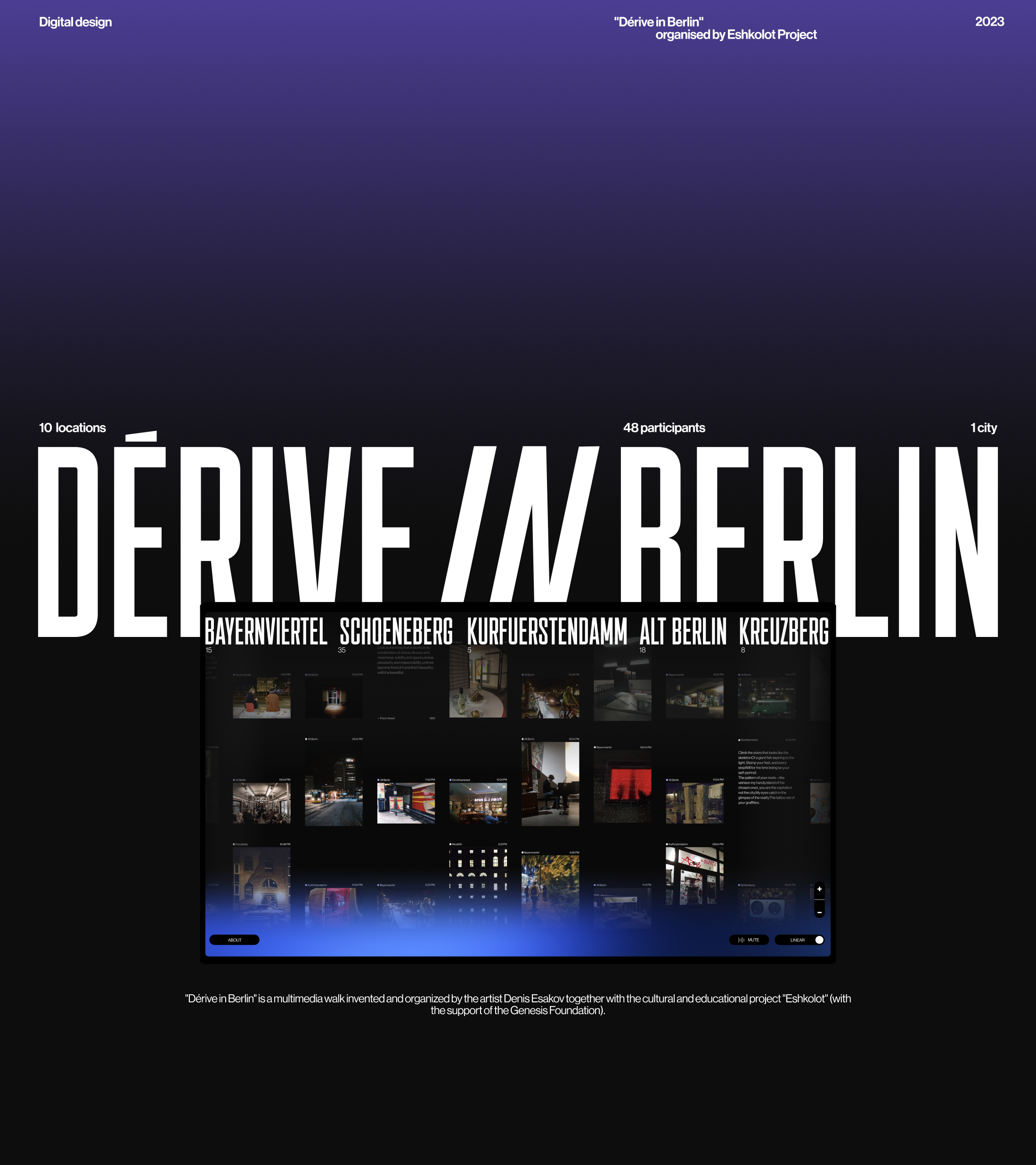 Dérive in Berlin - Website redesign — Изображение №1 — Интерфейсы на Dprofile