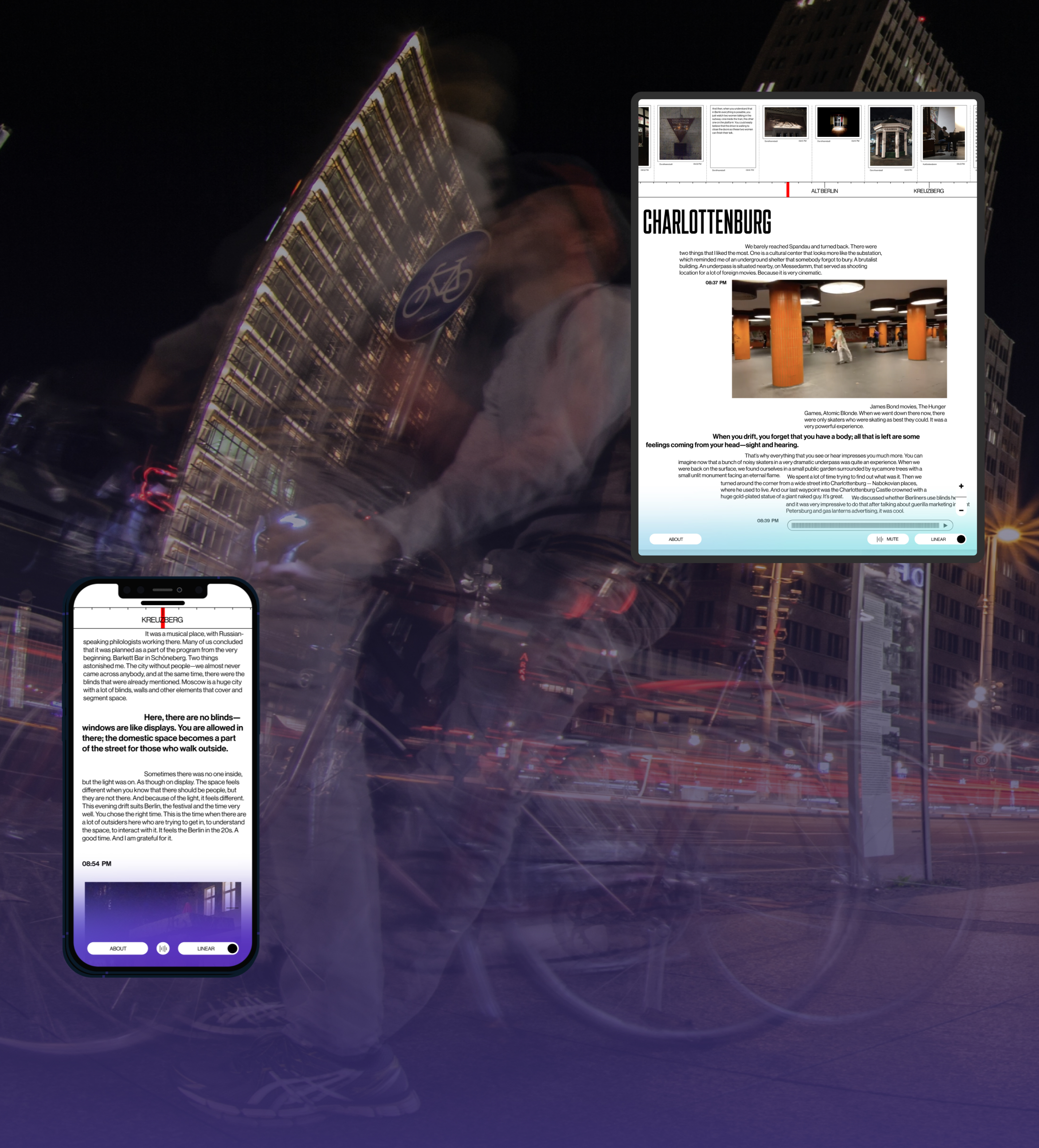 Dérive in Berlin - Website redesign — Изображение №8 — Интерфейсы на Dprofile