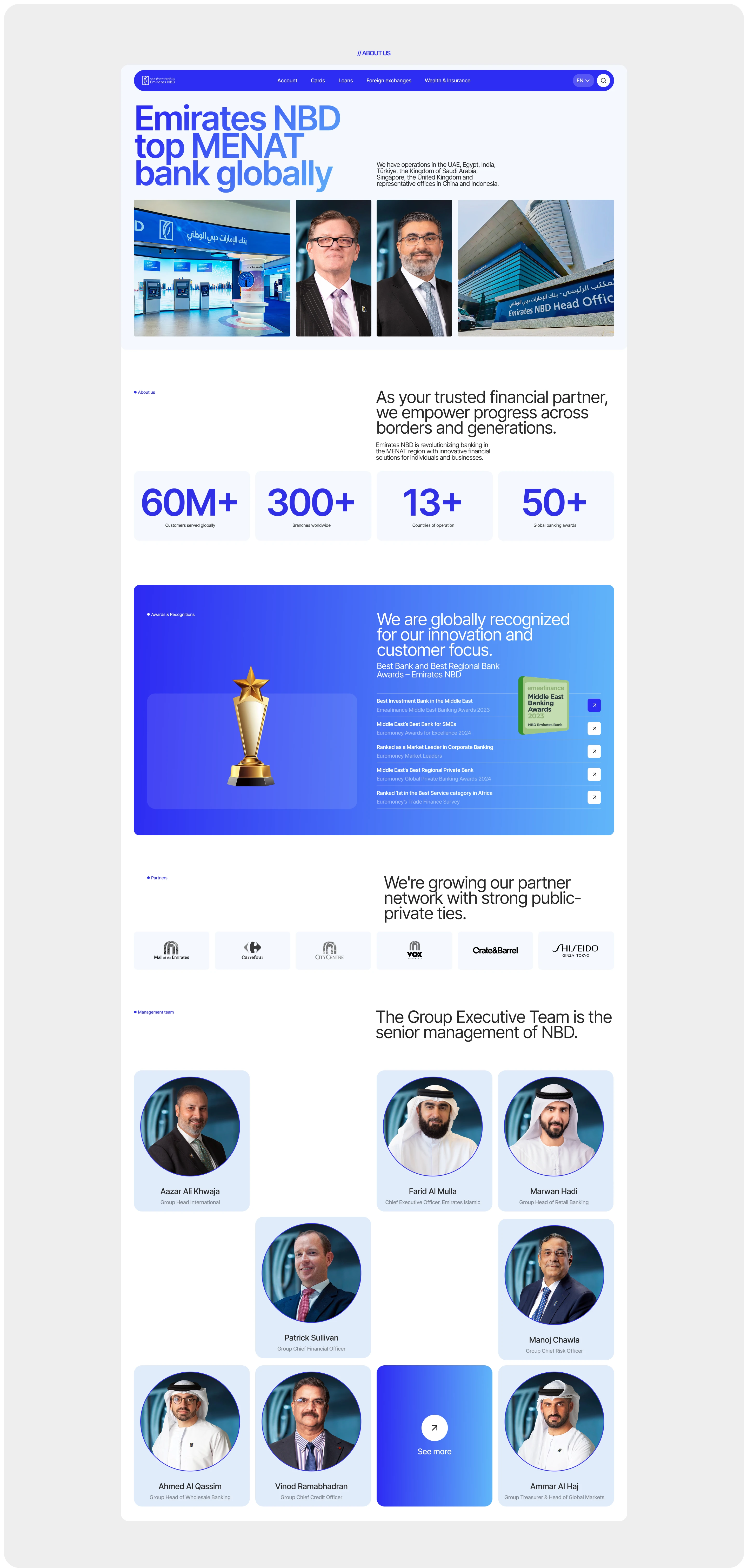 NBD BANK EMIRATES | CORPORATE WEBSITE — Изображение №13 — Интерфейсы, Графика на Dprofile