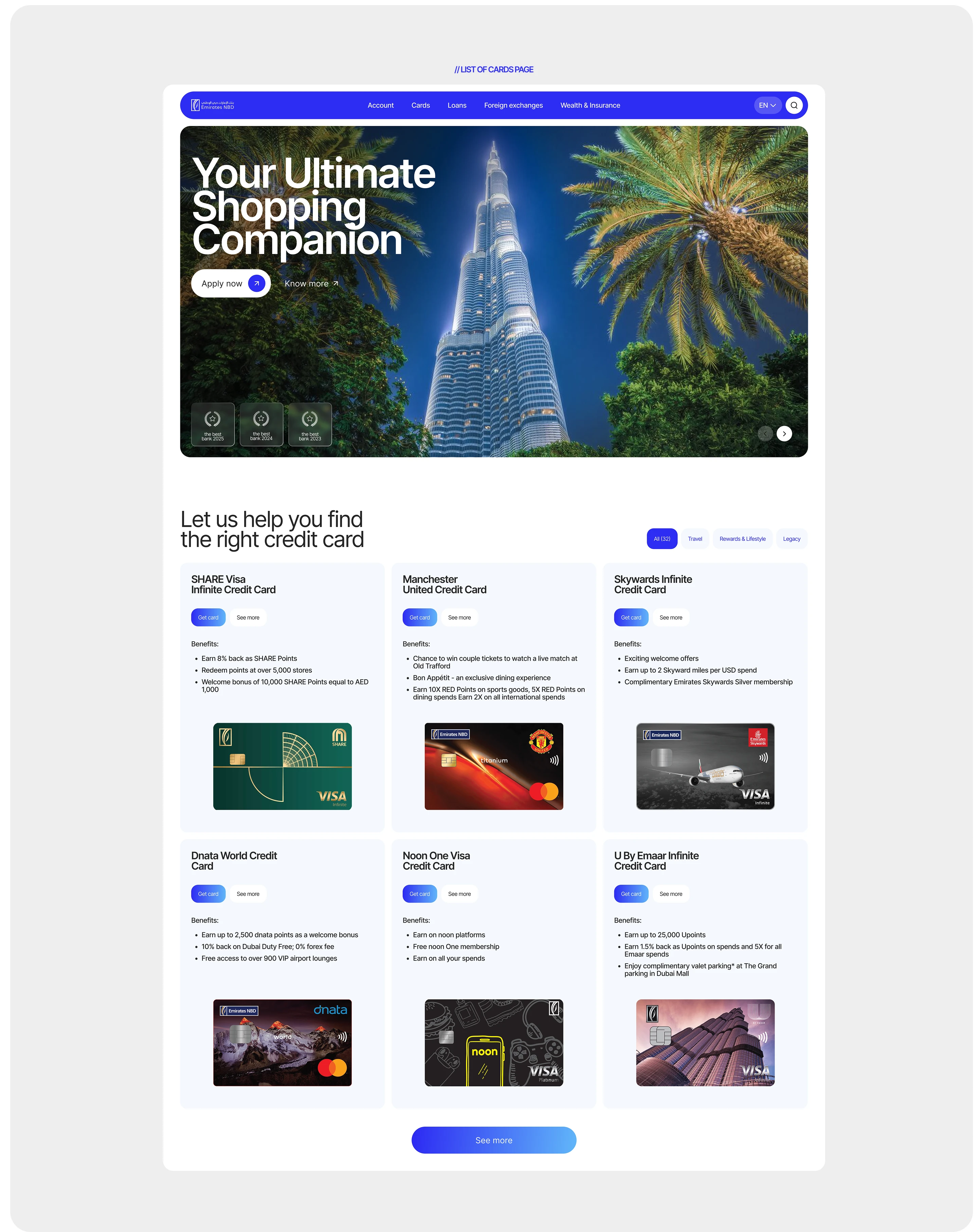 NBD BANK EMIRATES | CORPORATE WEBSITE — Изображение №6 — Интерфейсы, Графика на Dprofile