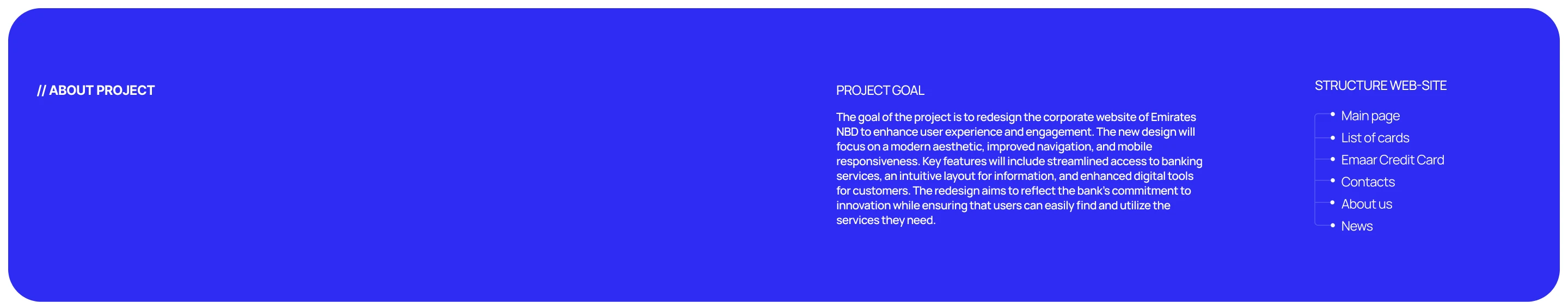 NBD BANK EMIRATES | CORPORATE WEBSITE — Изображение №2 — Интерфейсы, Графика на Dprofile
