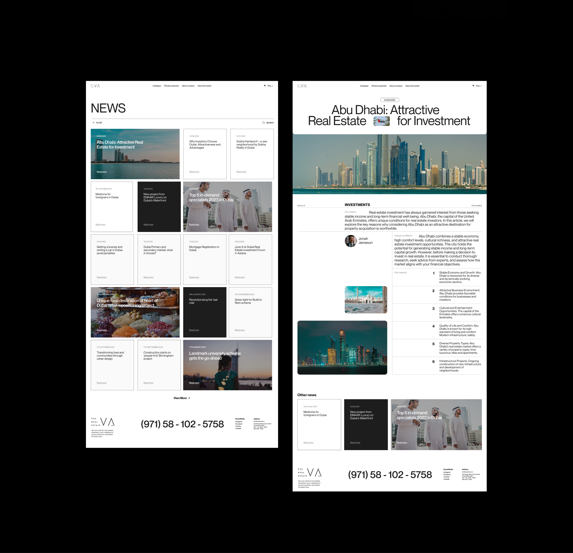 EVA | CORPORATE WEBSITE REDESIGN — Изображение №14 — Интерфейсы, Графика на Dprofile