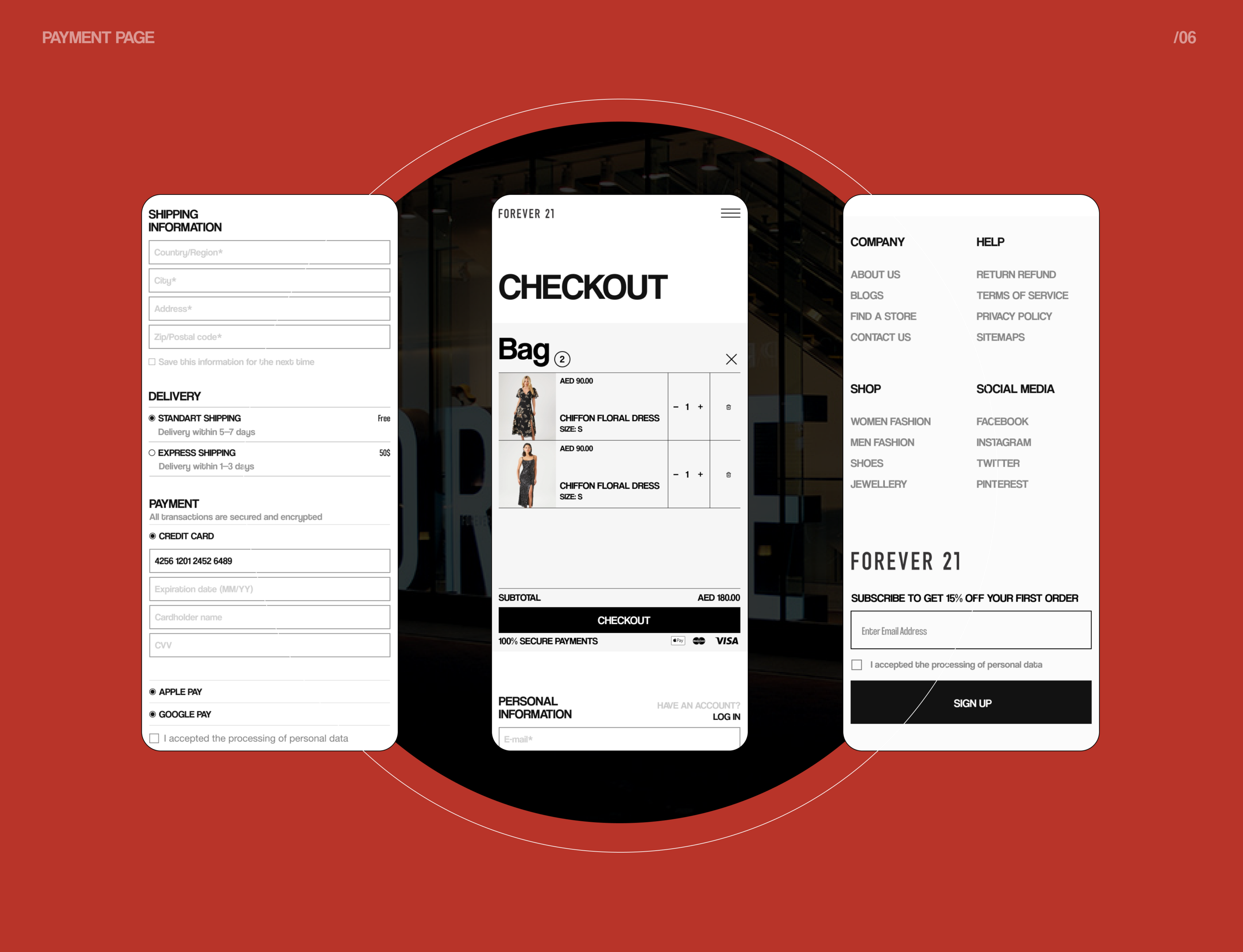 FOREVER 21 | E-COMMERCE WEBSITE — Изображение №11 — Интерфейсы, Графика на Dprofile