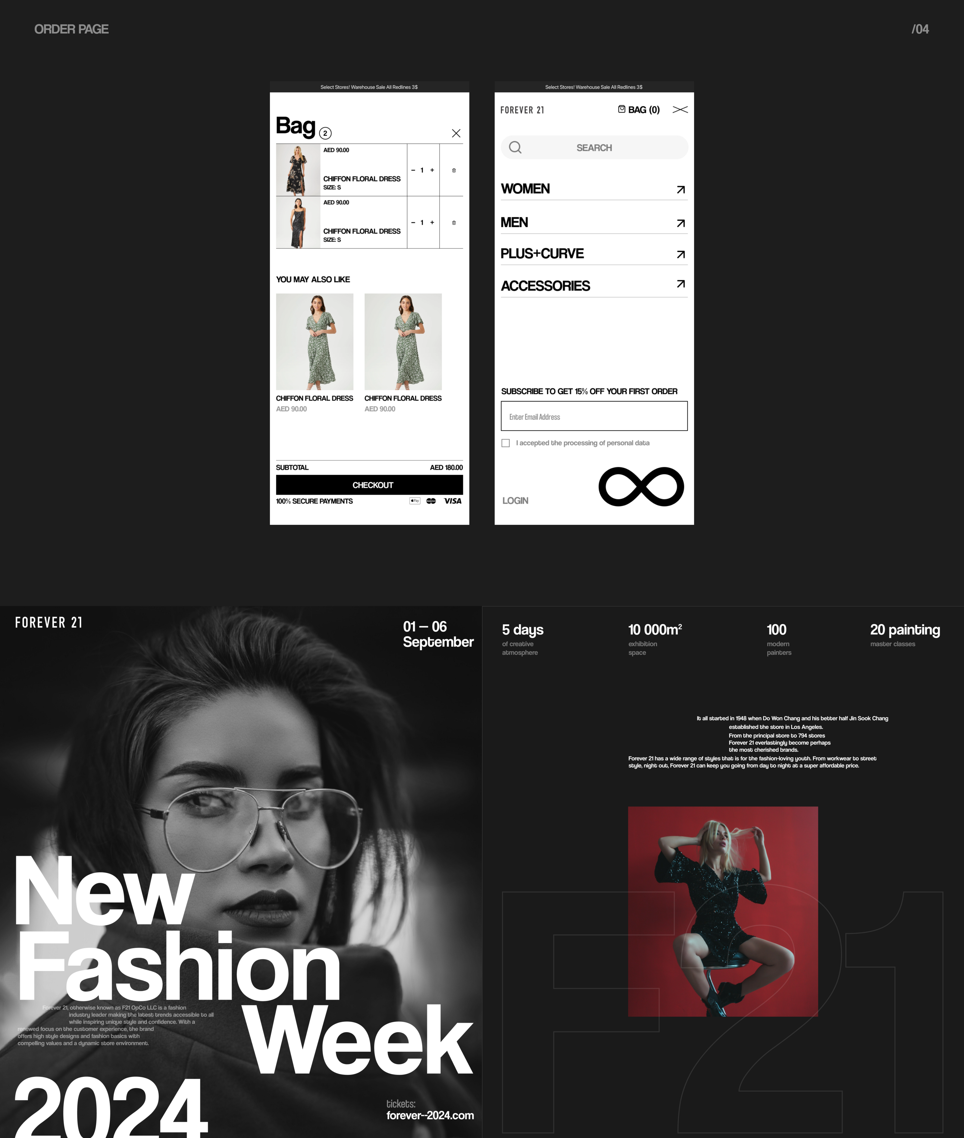 FOREVER 21 | E-COMMERCE WEBSITE — Изображение №9 — Интерфейсы, Графика на Dprofile