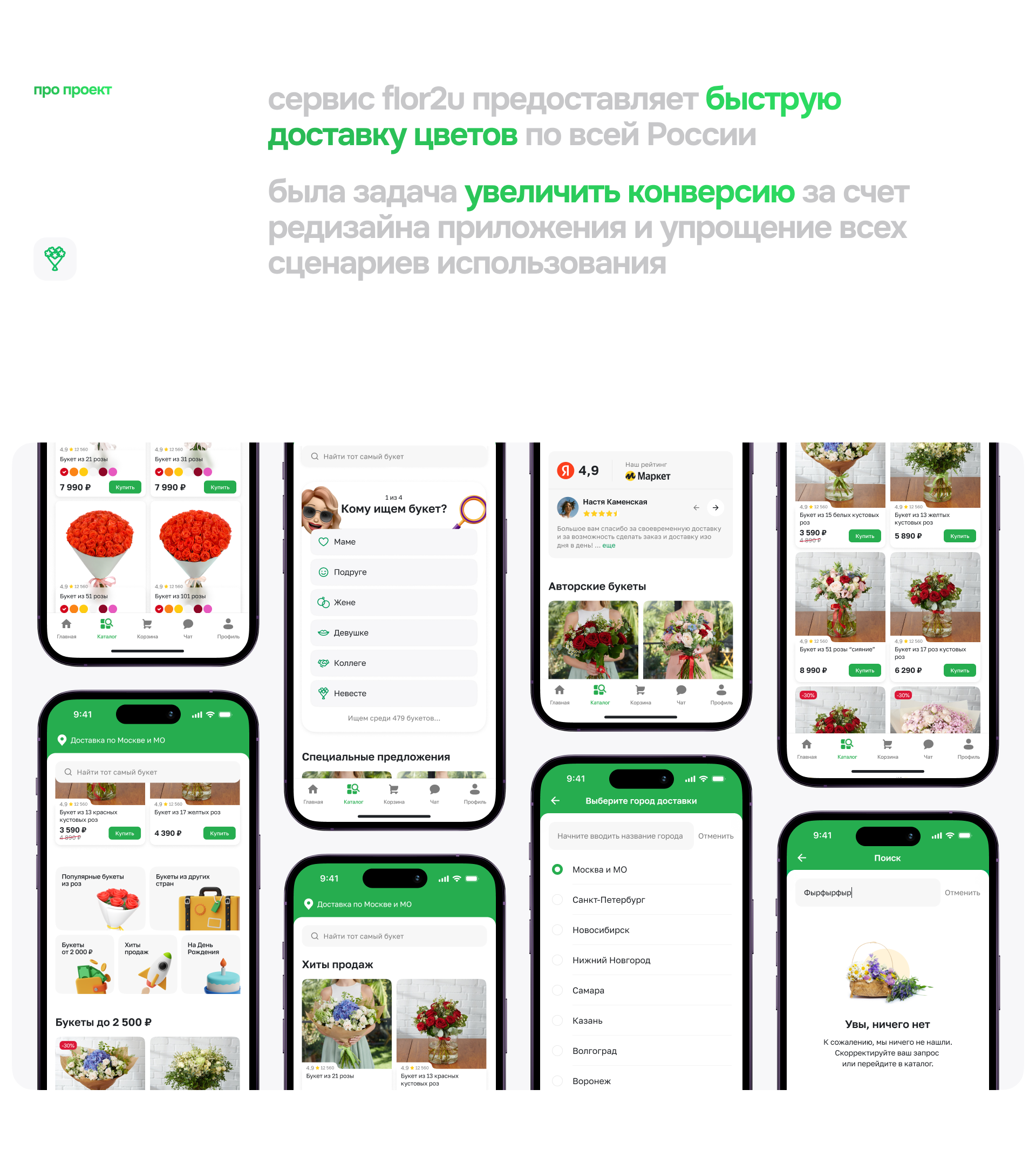 Редизайн сервиса Flor2u — Изображение №2 — Интерфейсы на Dprofile