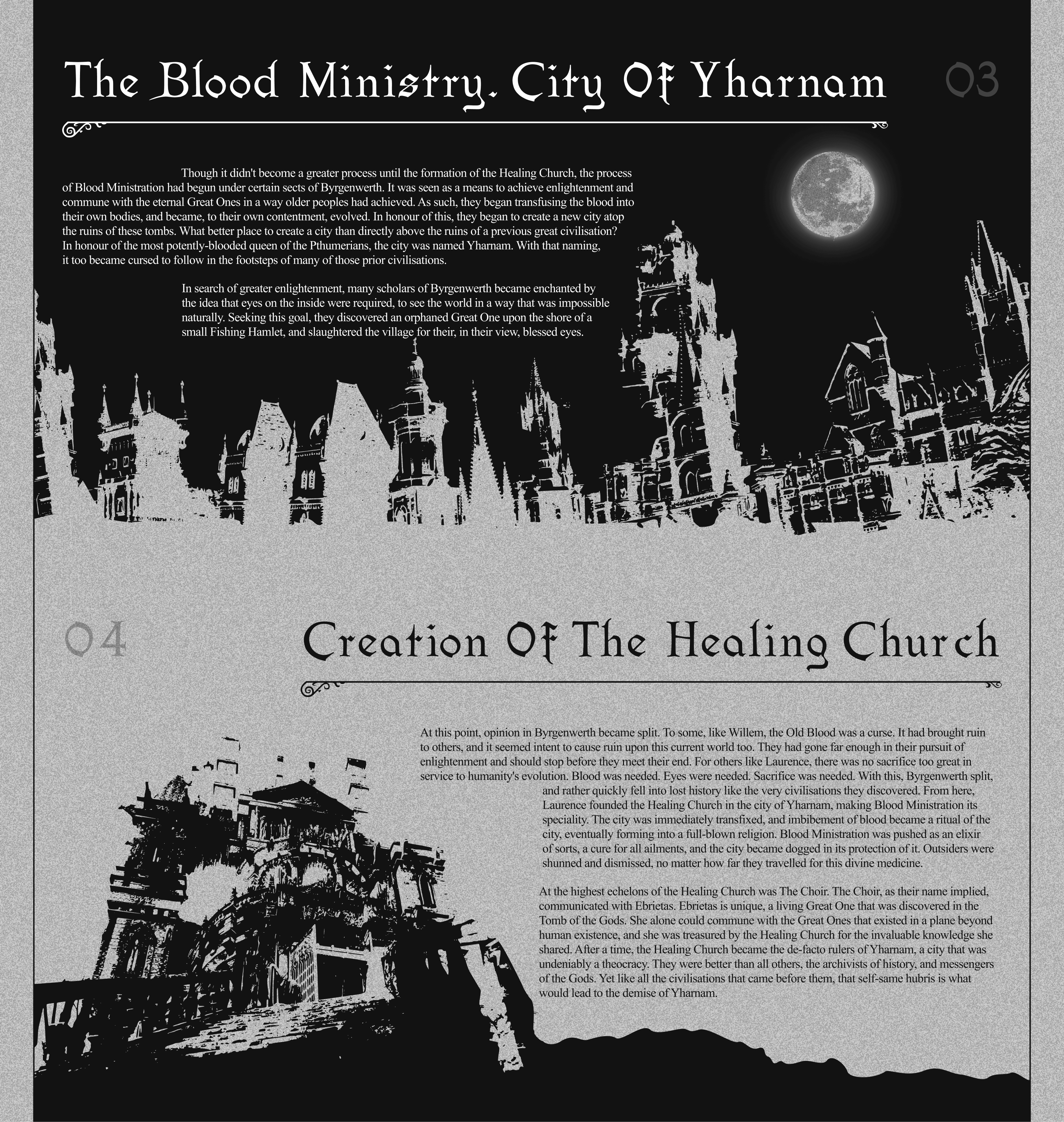 Longread about dark story of Bloodborne — Изображение №6 — Иллюстрация, Интерфейсы на Dprofile
