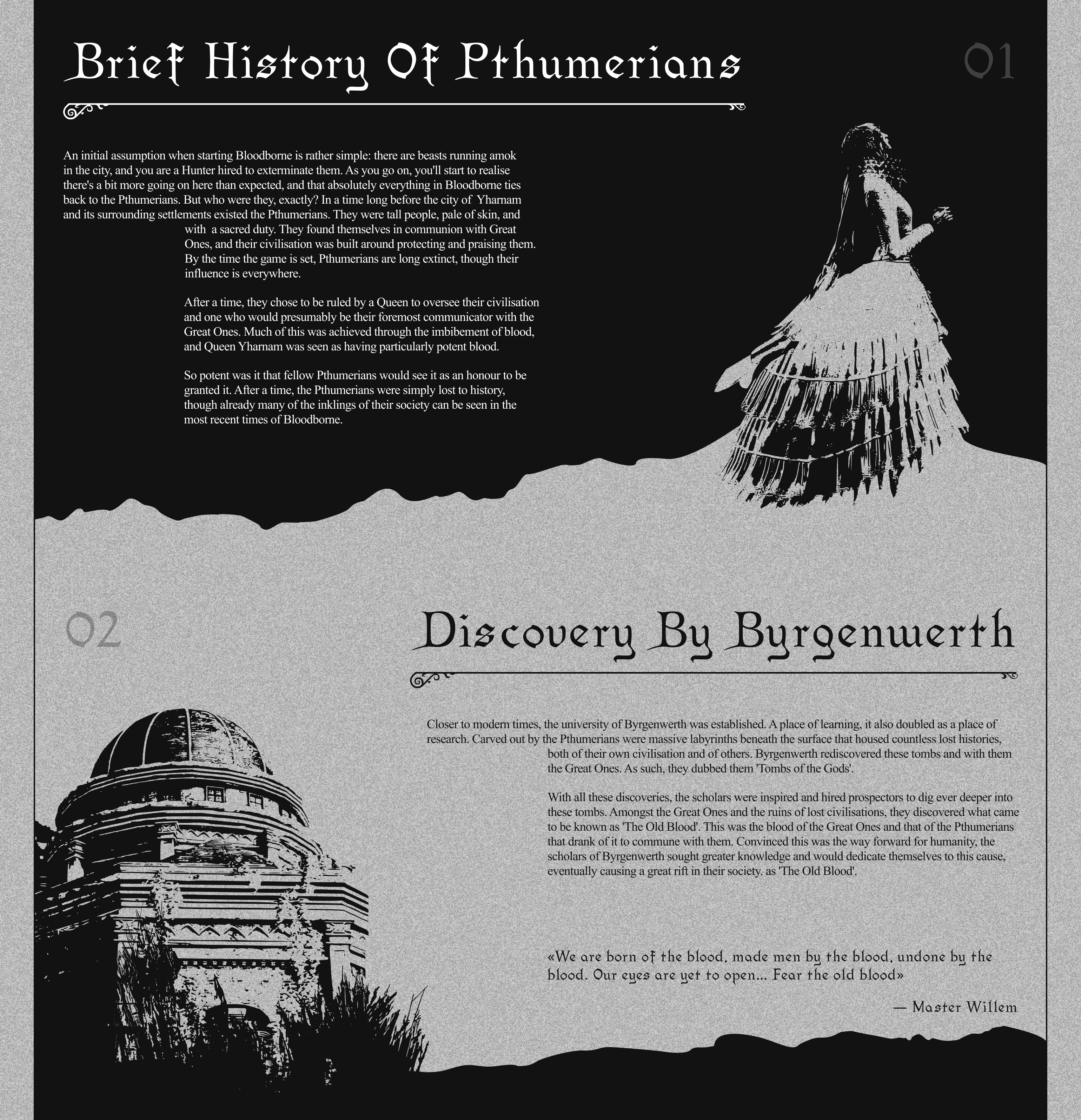 Longread about dark story of Bloodborne — Изображение №5 — Иллюстрация, Интерфейсы на Dprofile