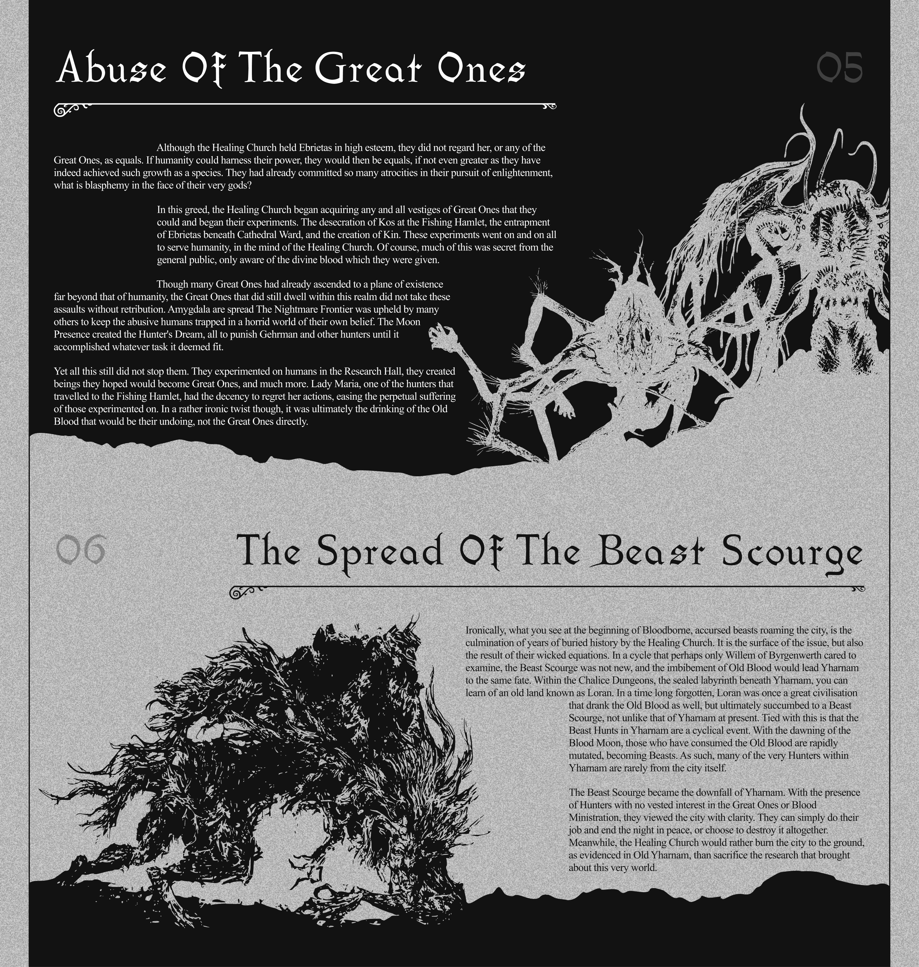 Longread about dark story of Bloodborne — Изображение №7 — Иллюстрация, Интерфейсы на Dprofile