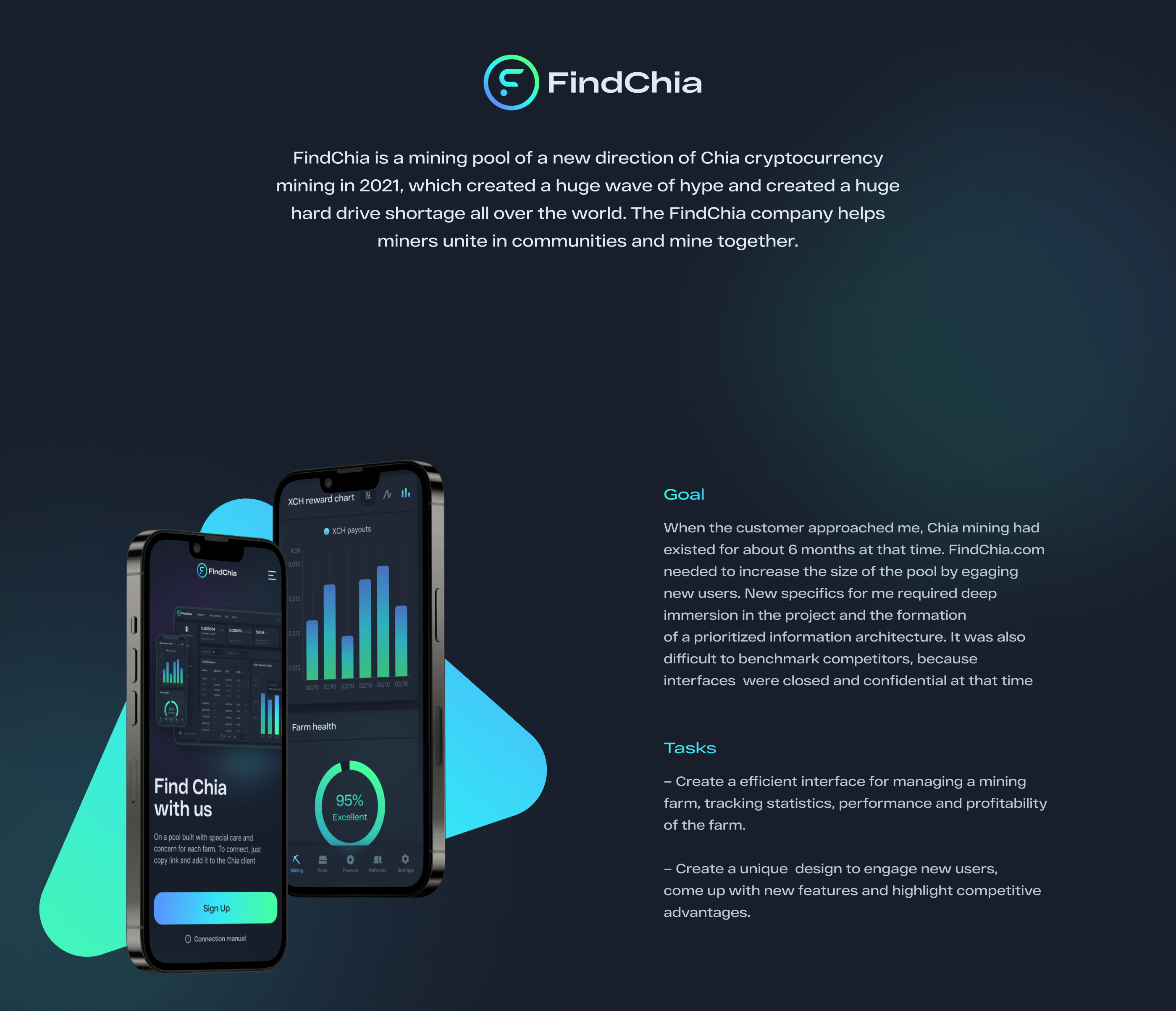 FindChia Mining Pool — Изображение №2 — Брендинг, Графика, Интерфейсы на Dprofile