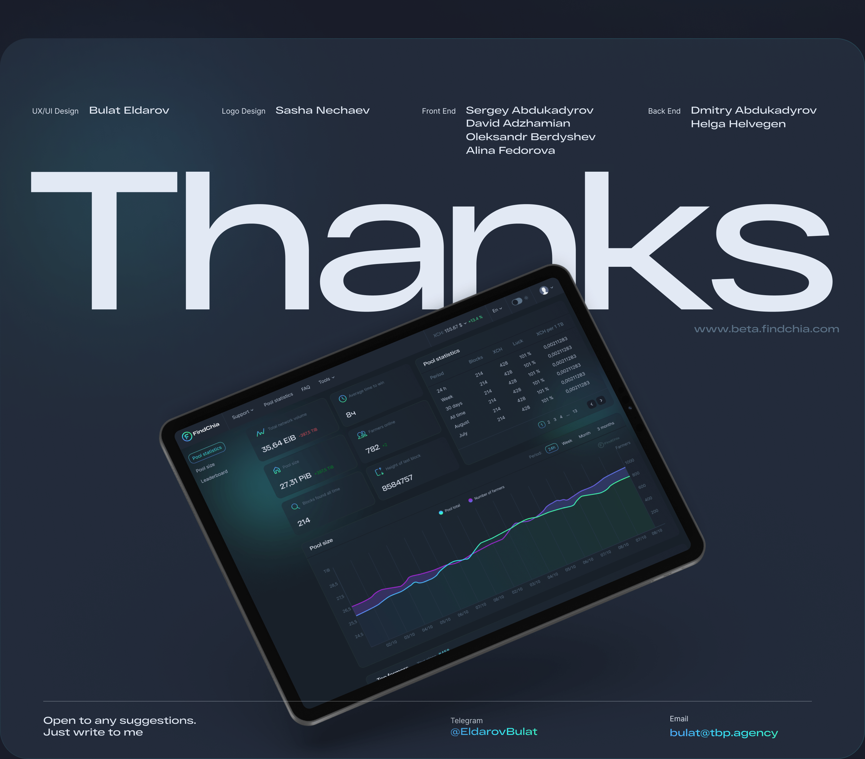 FindChia Mining Pool — Изображение №16 — Брендинг, Графика, Интерфейсы на Dprofile