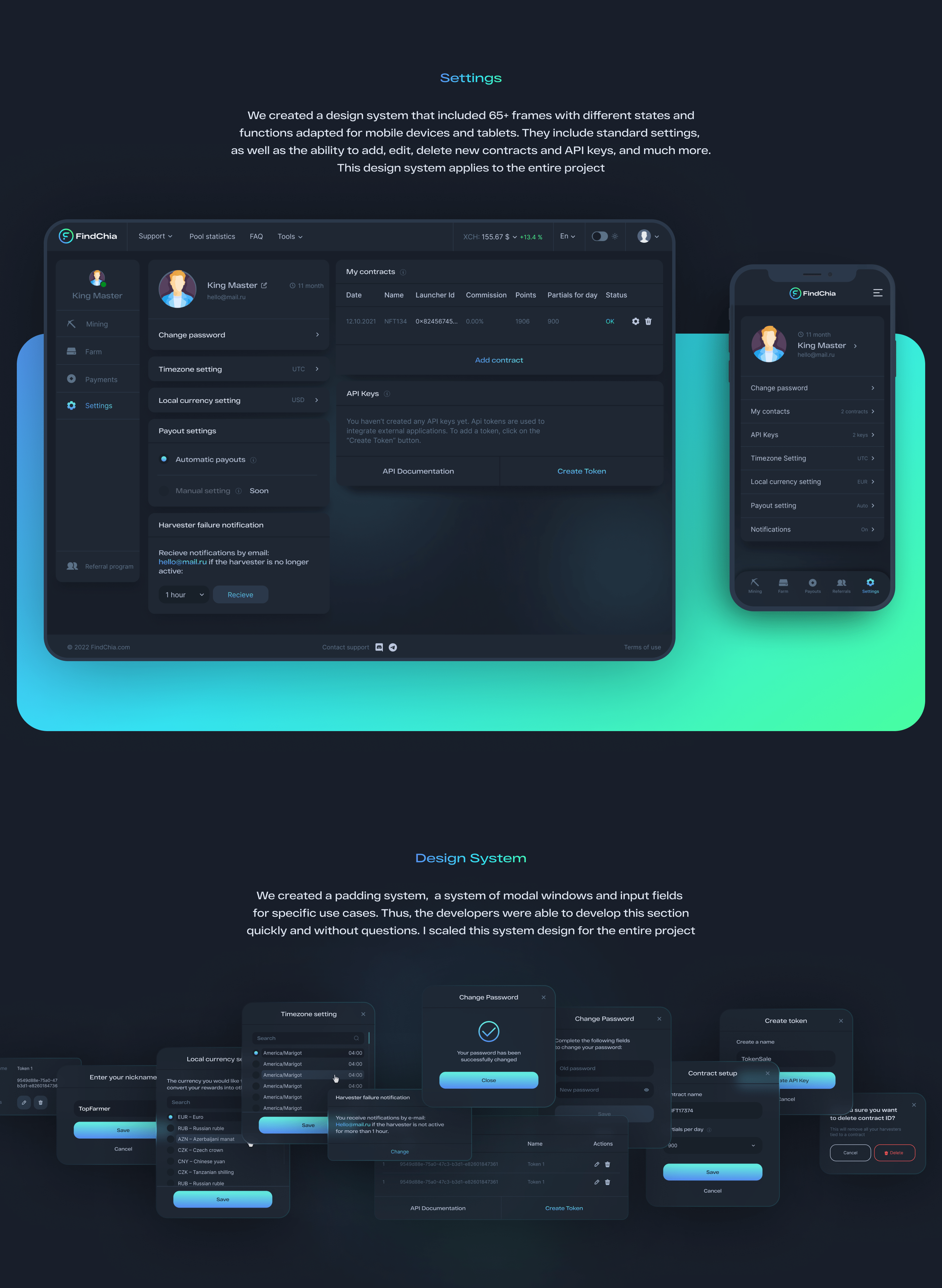 FindChia Mining Pool — Изображение №7 — Брендинг, Графика, Интерфейсы на Dprofile