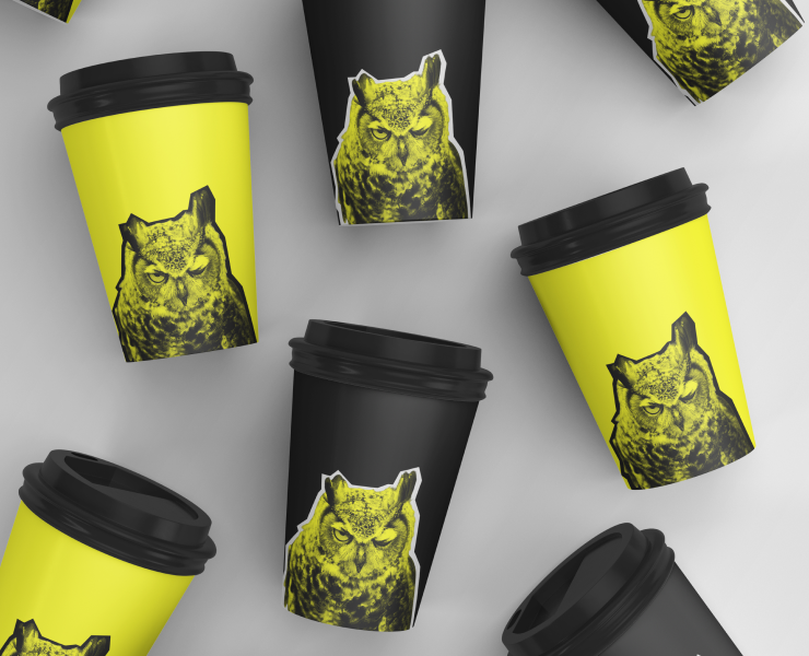 Coffee owl — coffee house branding — Брендинг на Dprofile