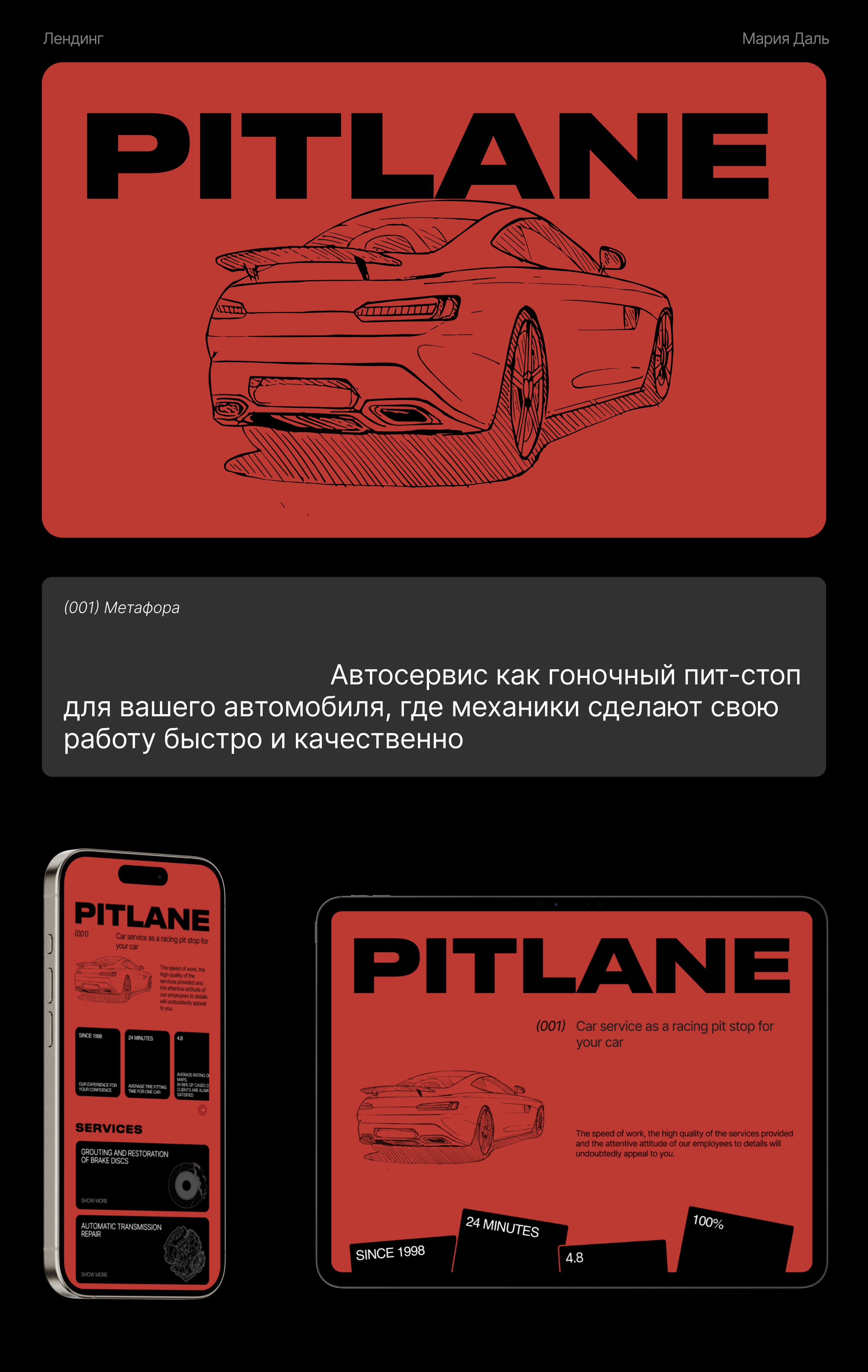 PITLANE / лендинг — Изображение №1 — Интерфейсы, Иллюстрация на Dprofile