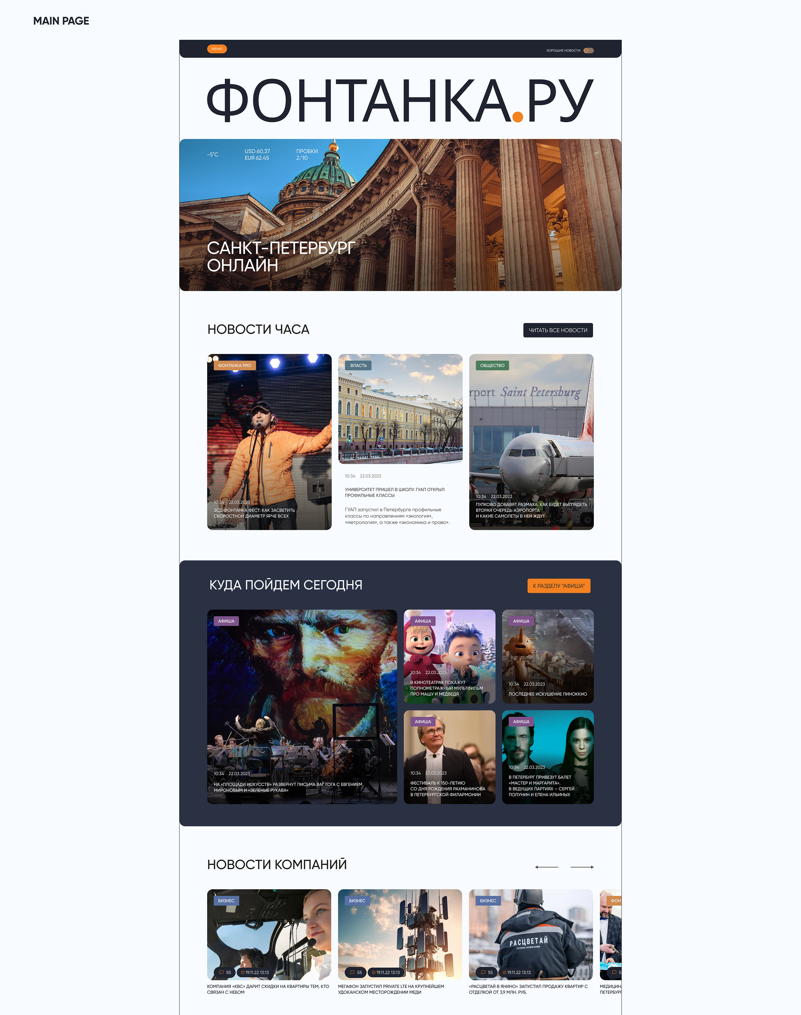 Newspaper Website. Redesign — Изображение №7 — Интерфейсы на Dprofile