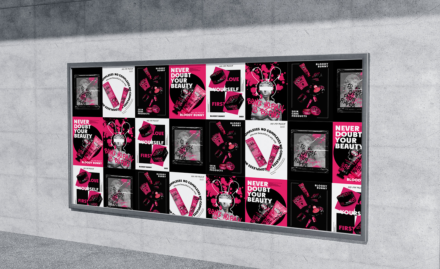 BLOODY BUNNY — Skin Care Brand Identity & Packaging — Изображение №13 — Брендинг на Dprofile
