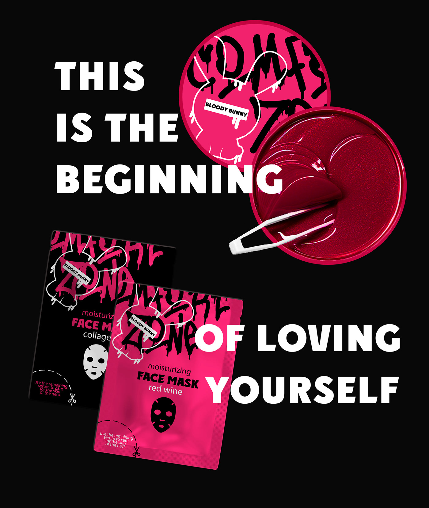 BLOODY BUNNY — Skin Care Brand Identity & Packaging — Изображение №11 — Брендинг на Dprofile