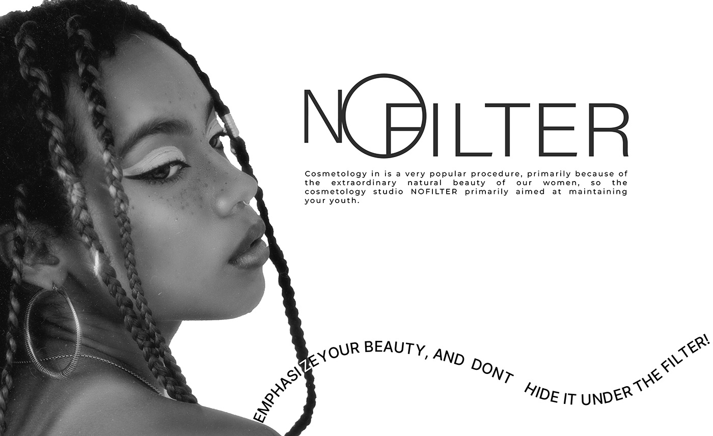 NOFILTER | cosmetology studio | brand identity — Изображение №2 — Брендинг на Dprofile