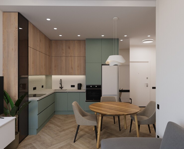 Москва. ЖК «Fresh». 2-к. квартира. — 3D на Dprofile