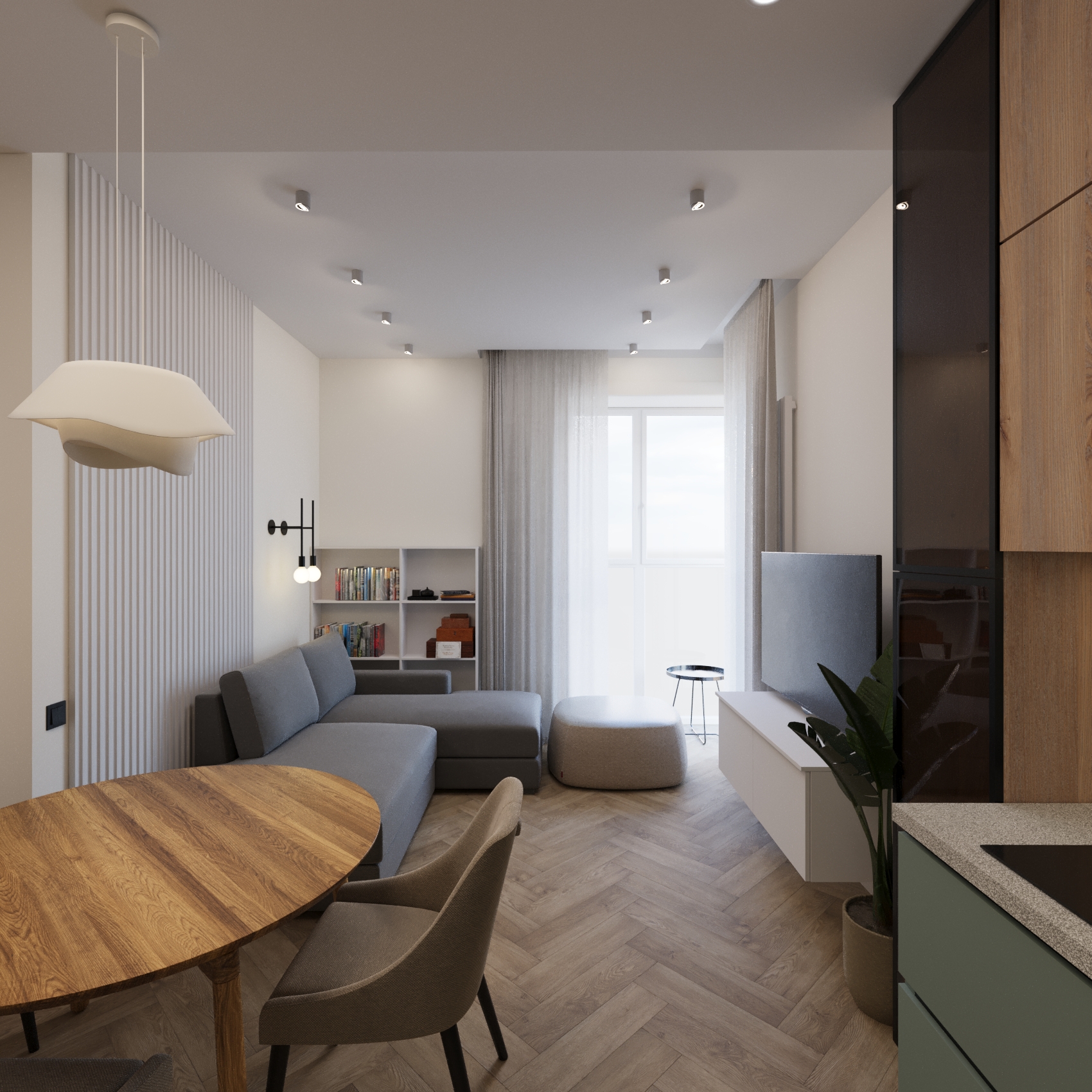 Москва. ЖК «Fresh». 2-к. квартира. — Изображение №3 — 3D на Dprofile