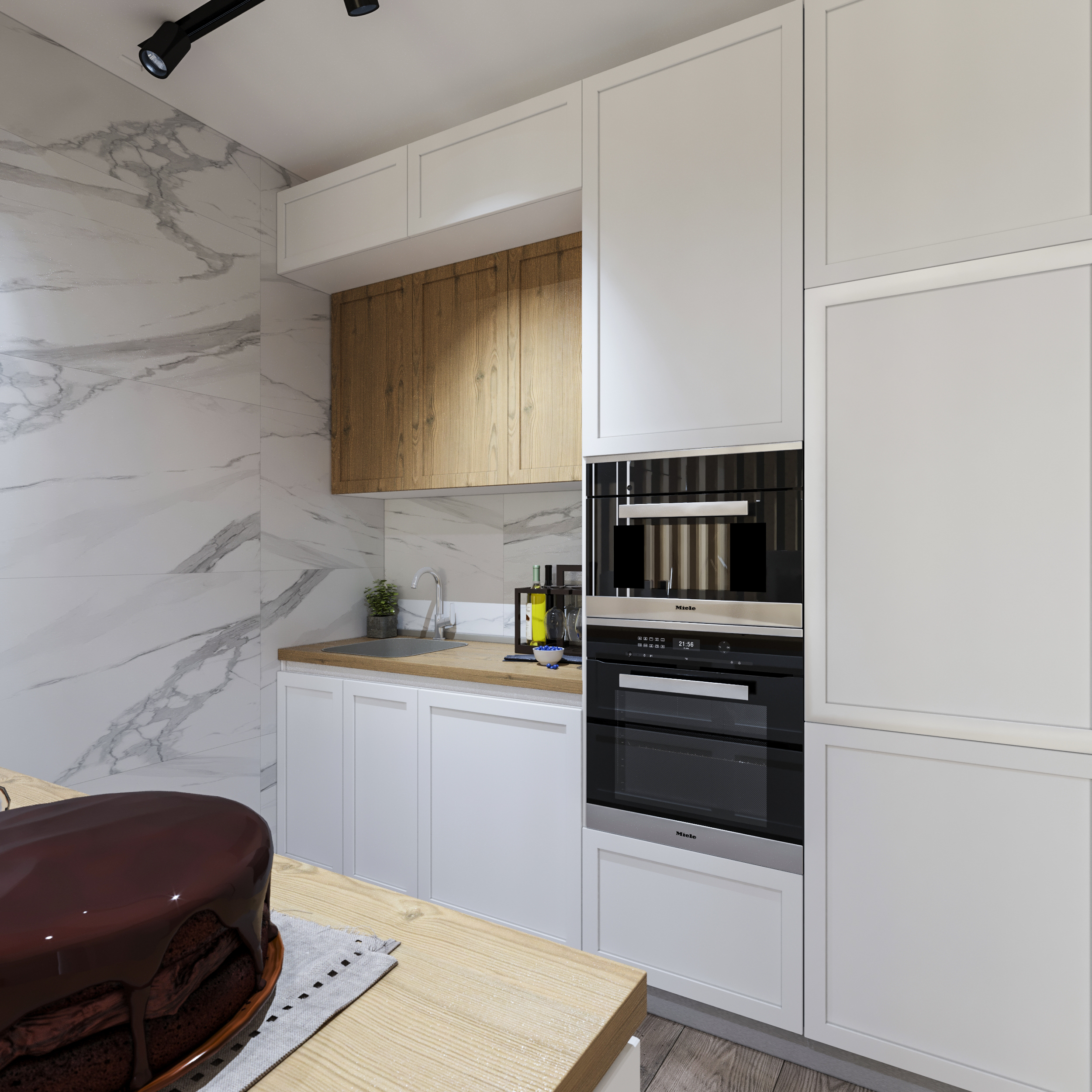 Проект кухни - гостиной г. Ухта — Изображение №3 — 3D на Dprofile