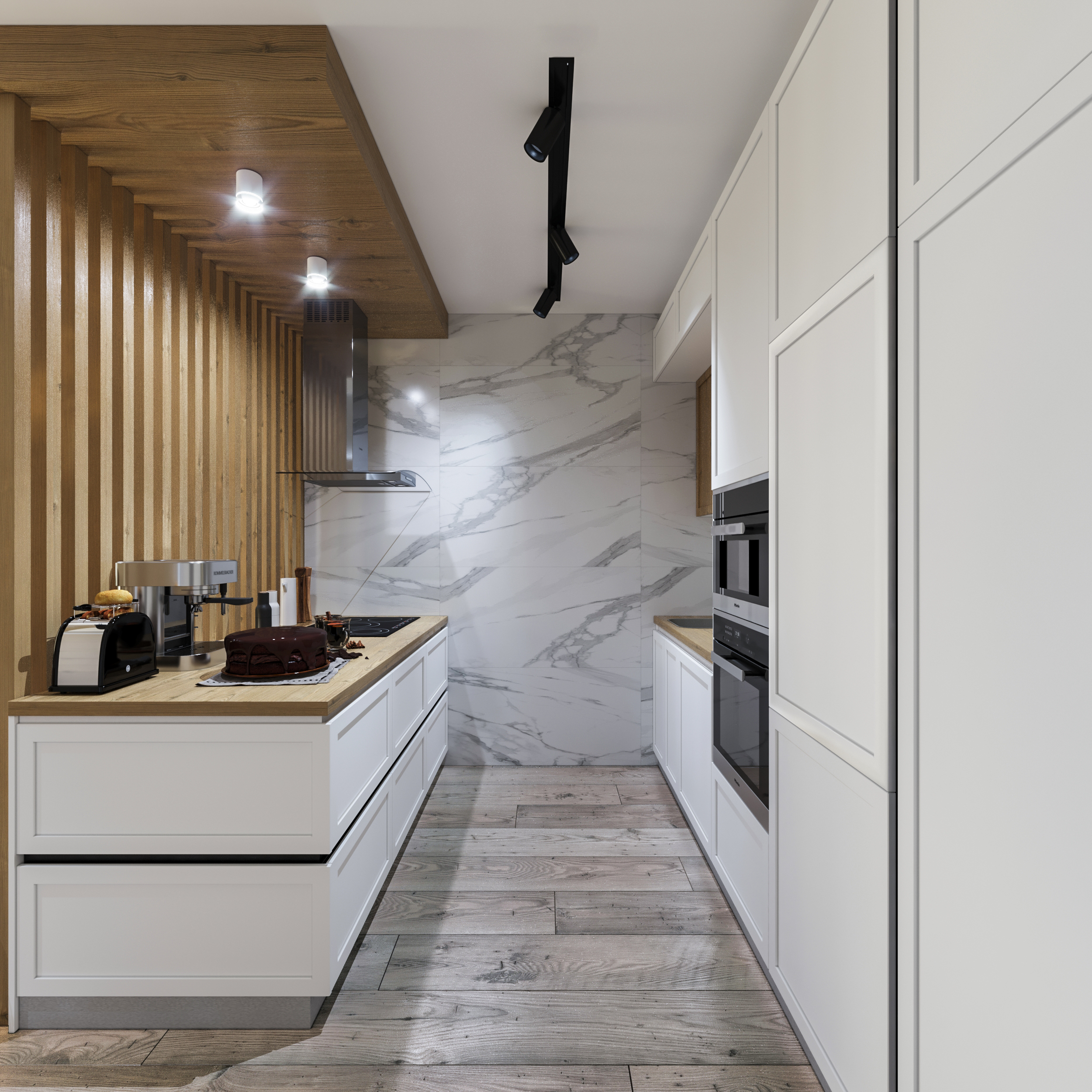 Проект кухни - гостиной г. Ухта — Изображение №2 — 3D на Dprofile