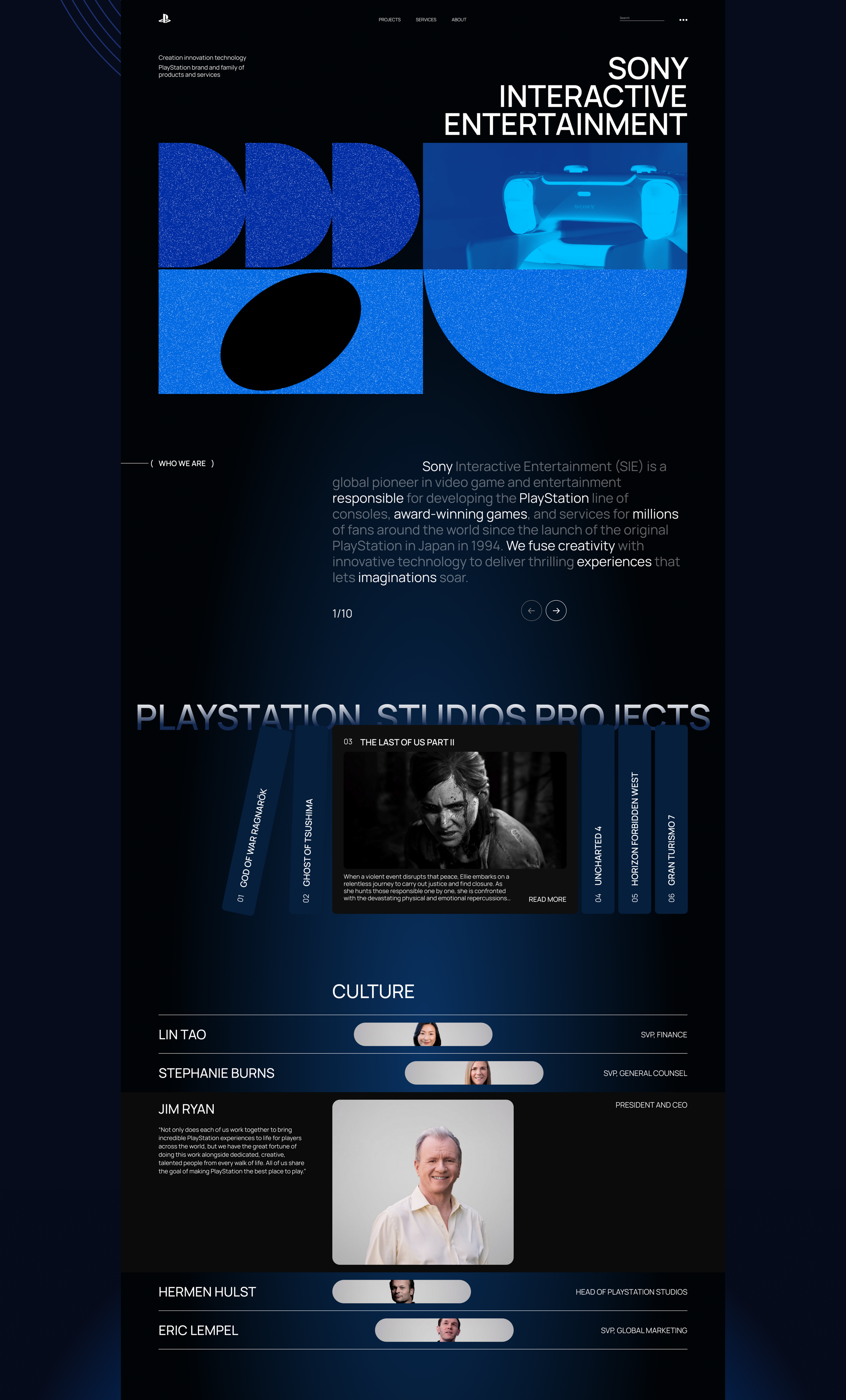 Sony Interactive. Corporate redesign — Изображение №4 — Интерфейсы, Графика на Dprofile