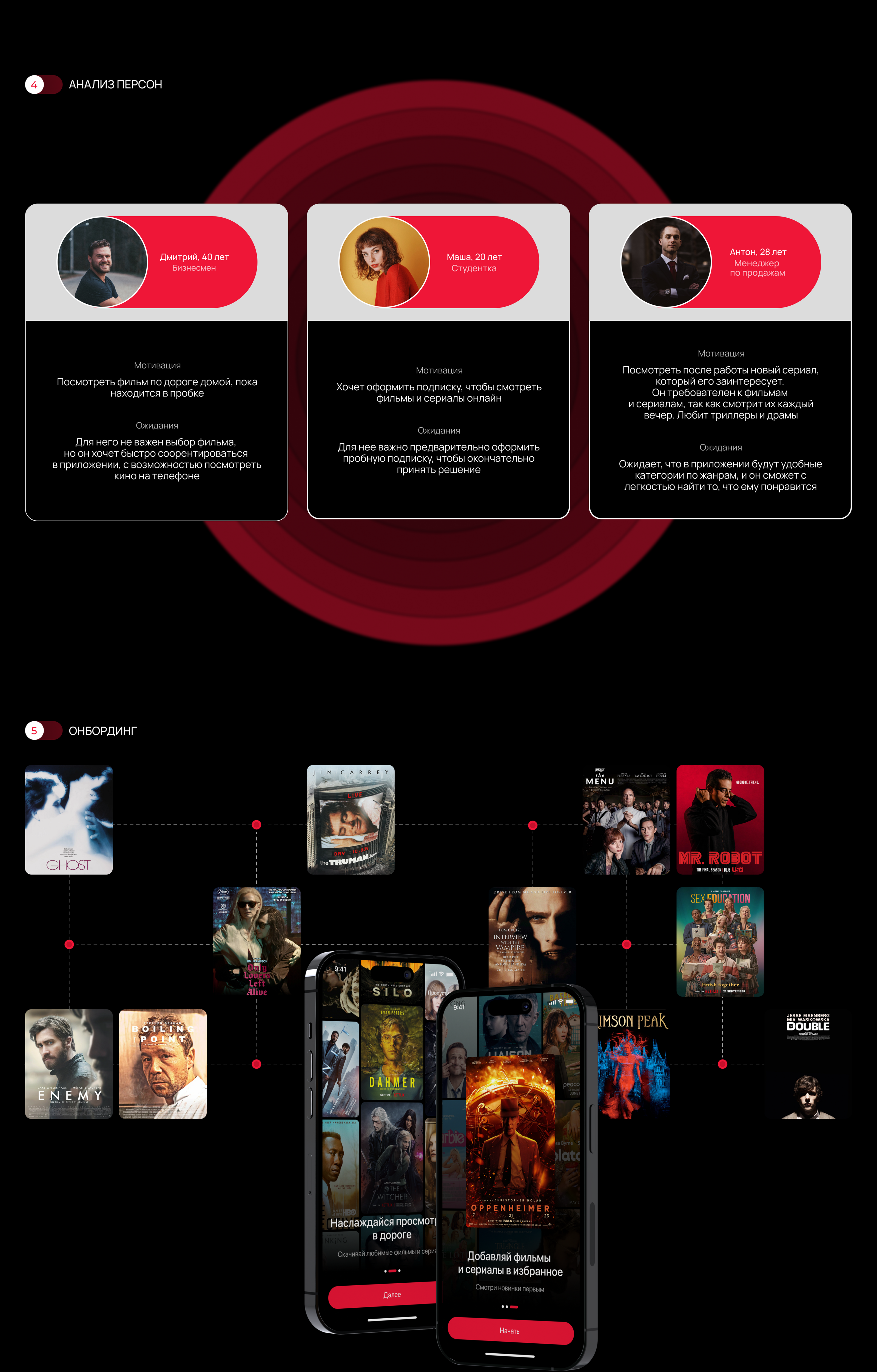 CINE | Online cinema app — Изображение №3 — Интерфейсы, Графика на Dprofile