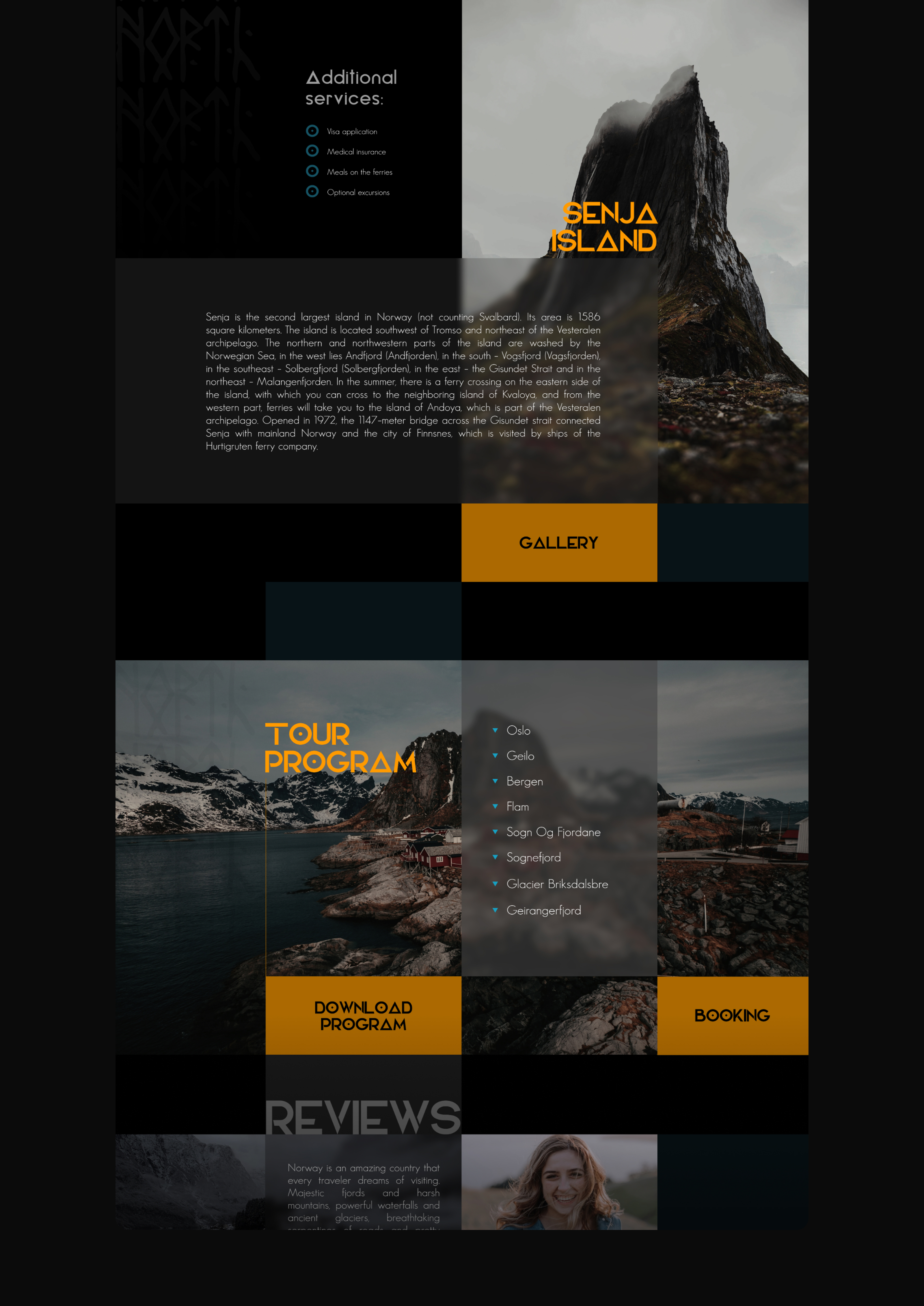 Веб-сайт/брендинг норвежского турагентства NORTH/СЕВЕР — Изображение №6 — Интерфейсы на Dprofile