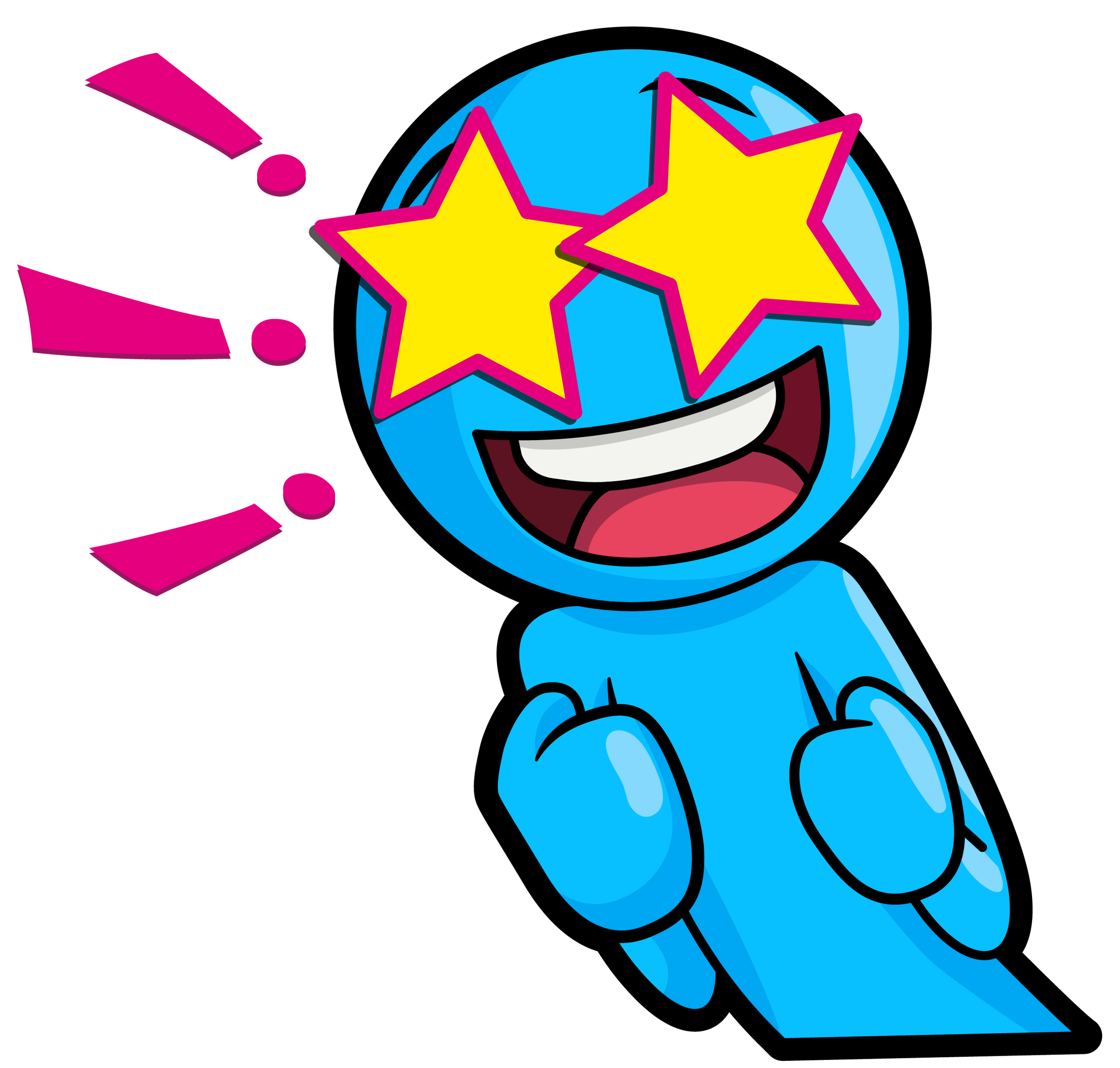 Набор векторных стикеров про стикмена — Изображение №1 — Иллюстрация на Dprofile