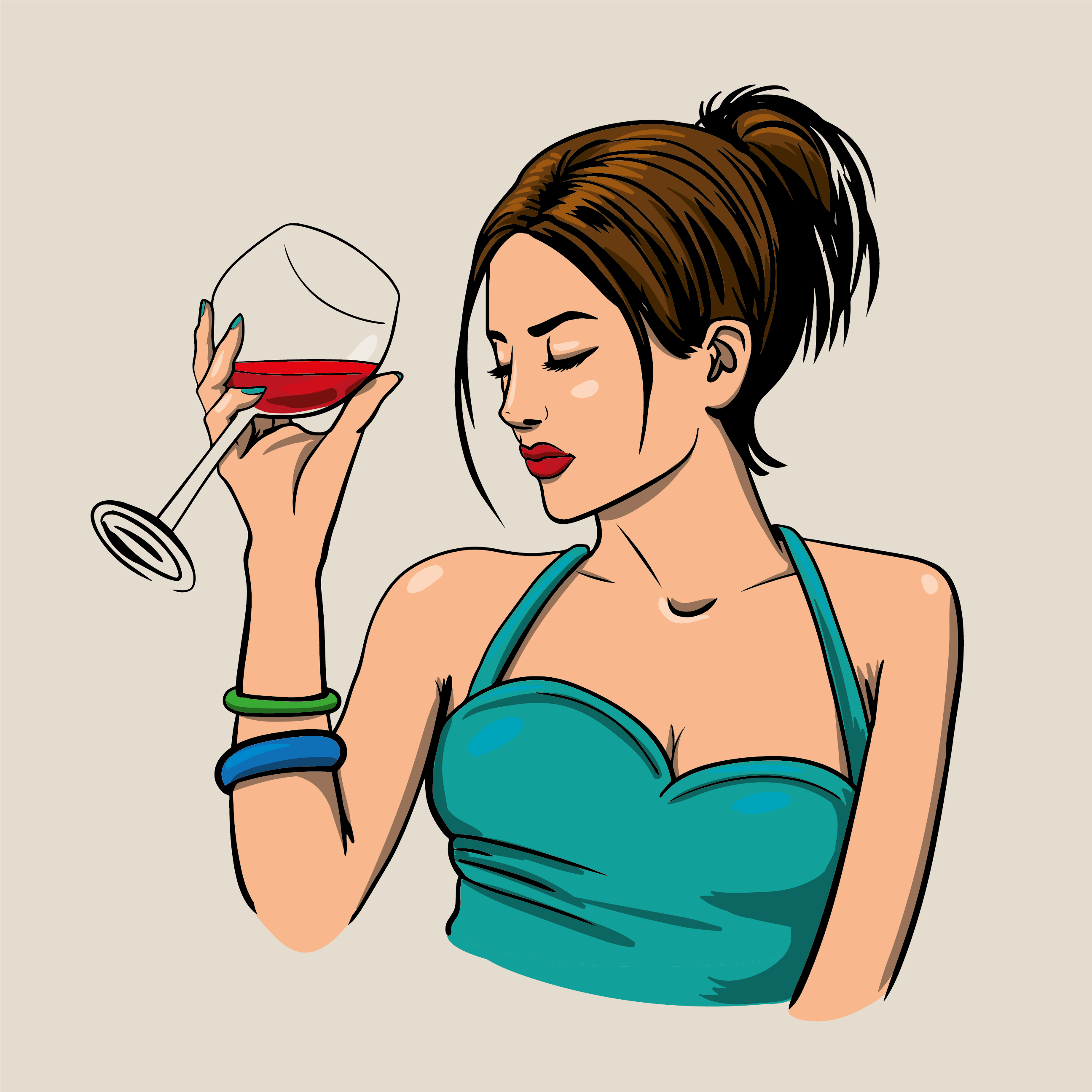 Векторные стикеры с девушками — Изображение №1 — Иллюстрация на Dprofile