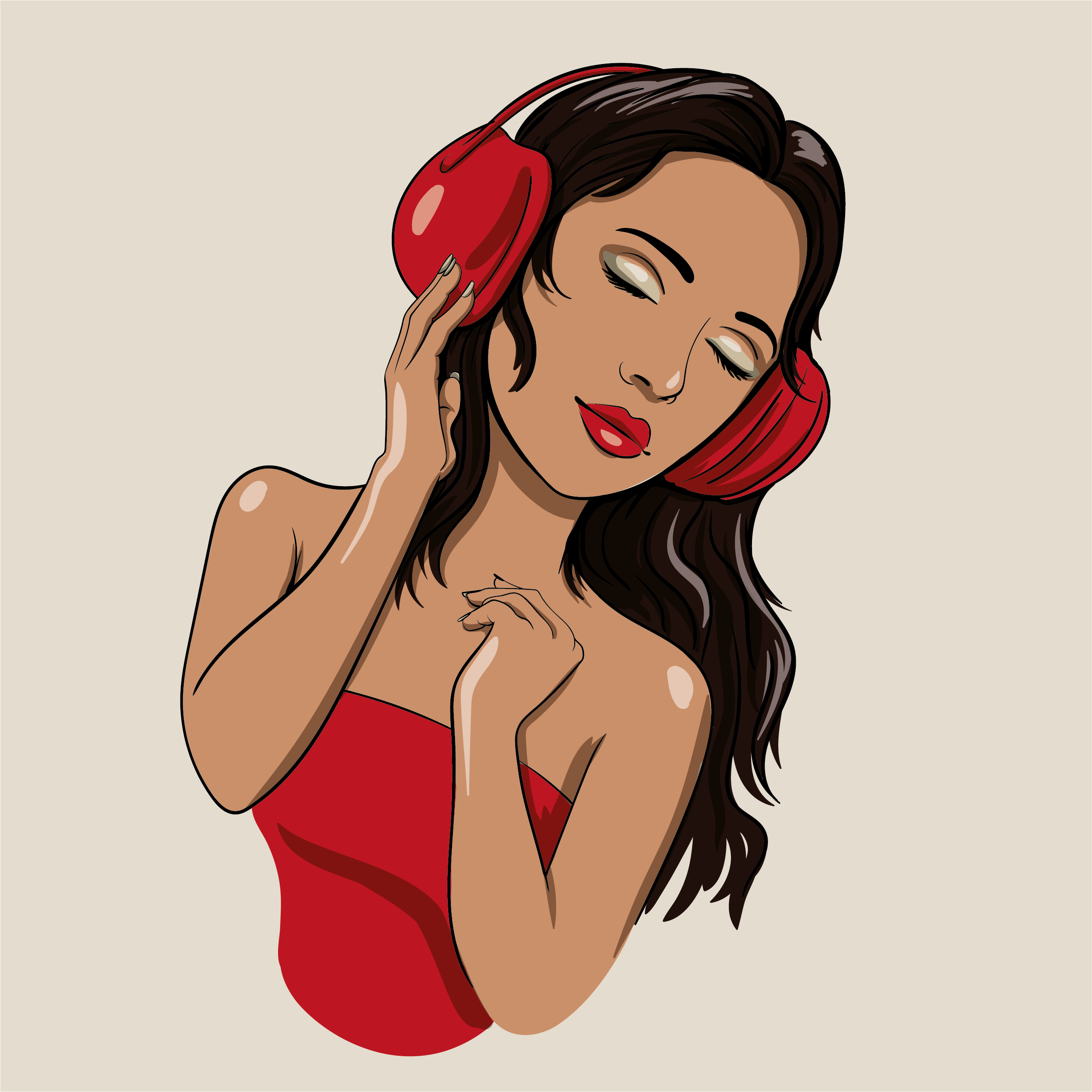 Векторные стикеры с девушками — Изображение №2 — Иллюстрация на Dprofile