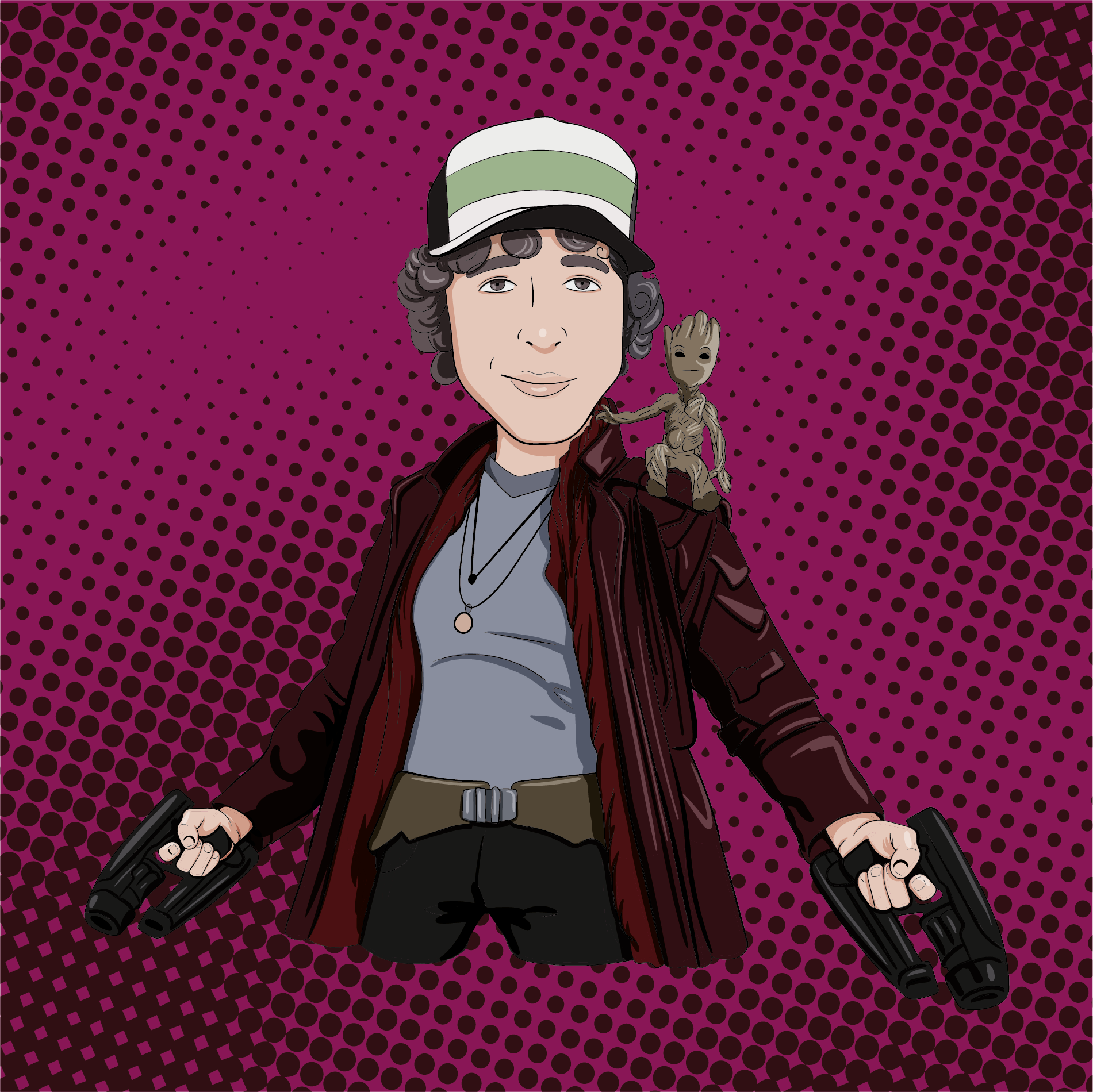 Набор векторных стикеров в образах супергероев Marvel — Изображение №6 — Иллюстрация на Dprofile