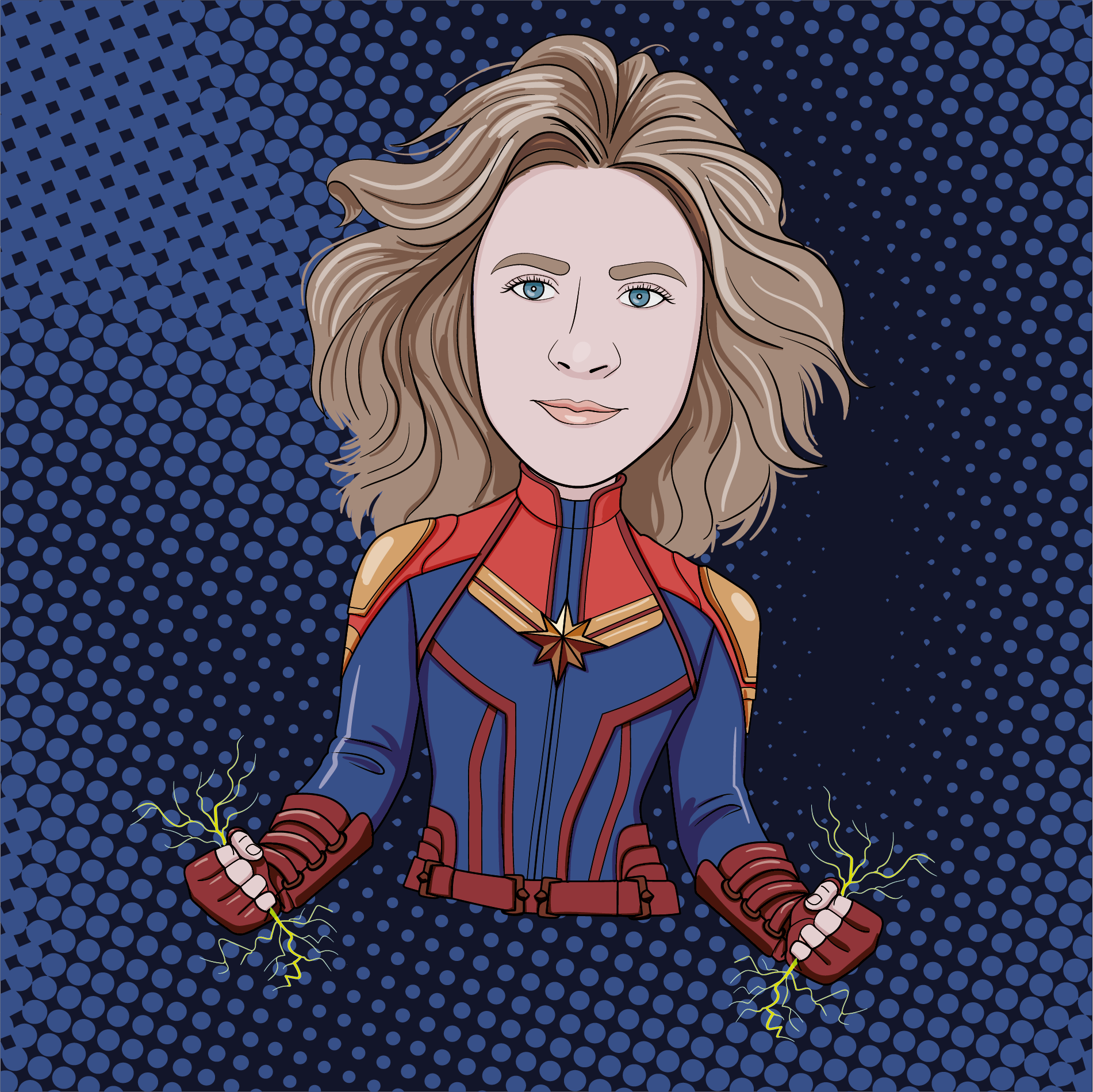 Набор векторных стикеров в образах супергероев Marvel — Изображение №8 — Иллюстрация на Dprofile