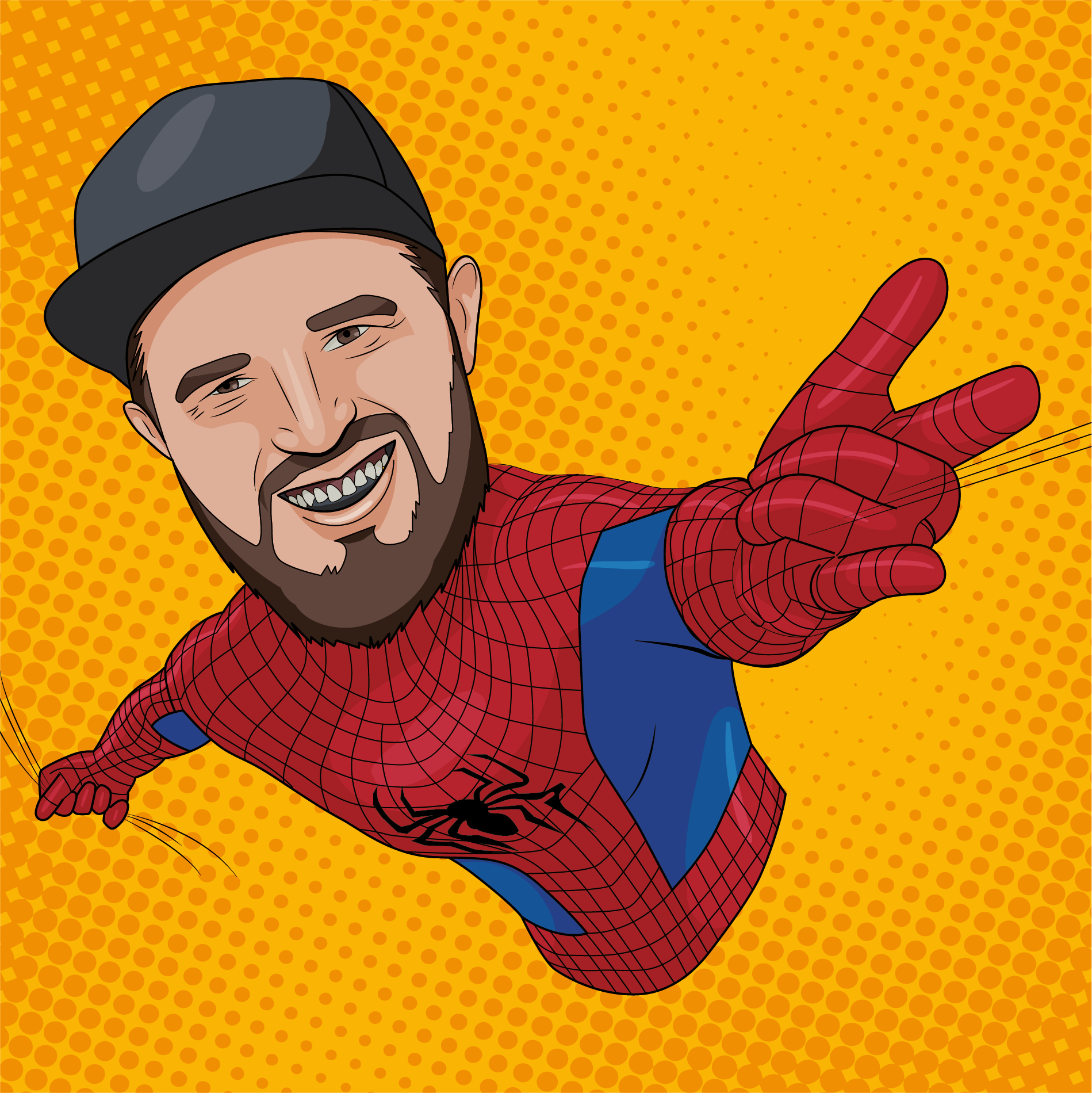 Набор векторных стикеров в образах супергероев Marvel — Изображение №2 — Иллюстрация на Dprofile