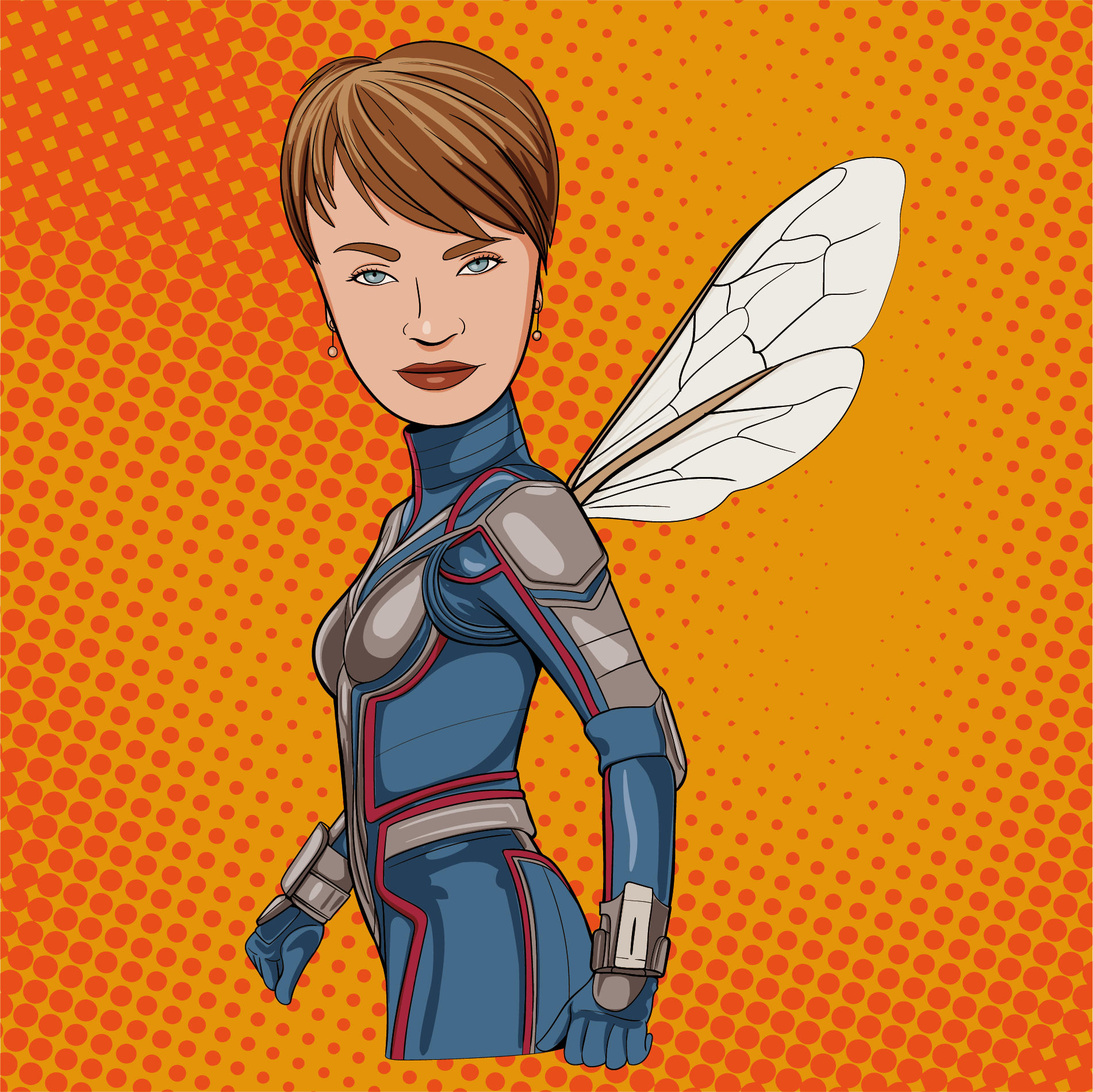 Набор векторных стикеров в образах супергероев Marvel — Изображение №9 — Иллюстрация на Dprofile