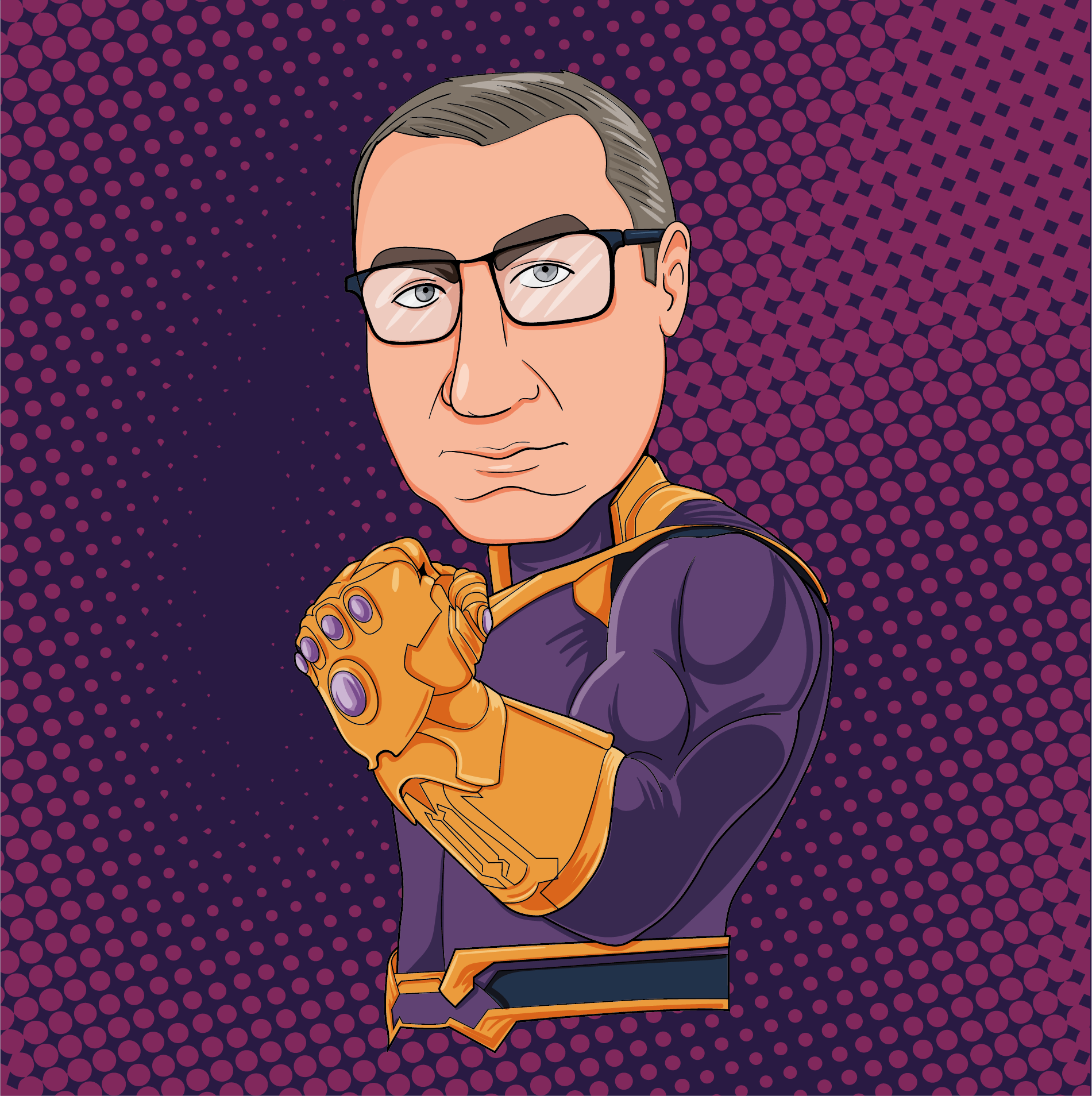 Набор векторных стикеров в образах супергероев Marvel — Изображение №11 — Иллюстрация на Dprofile