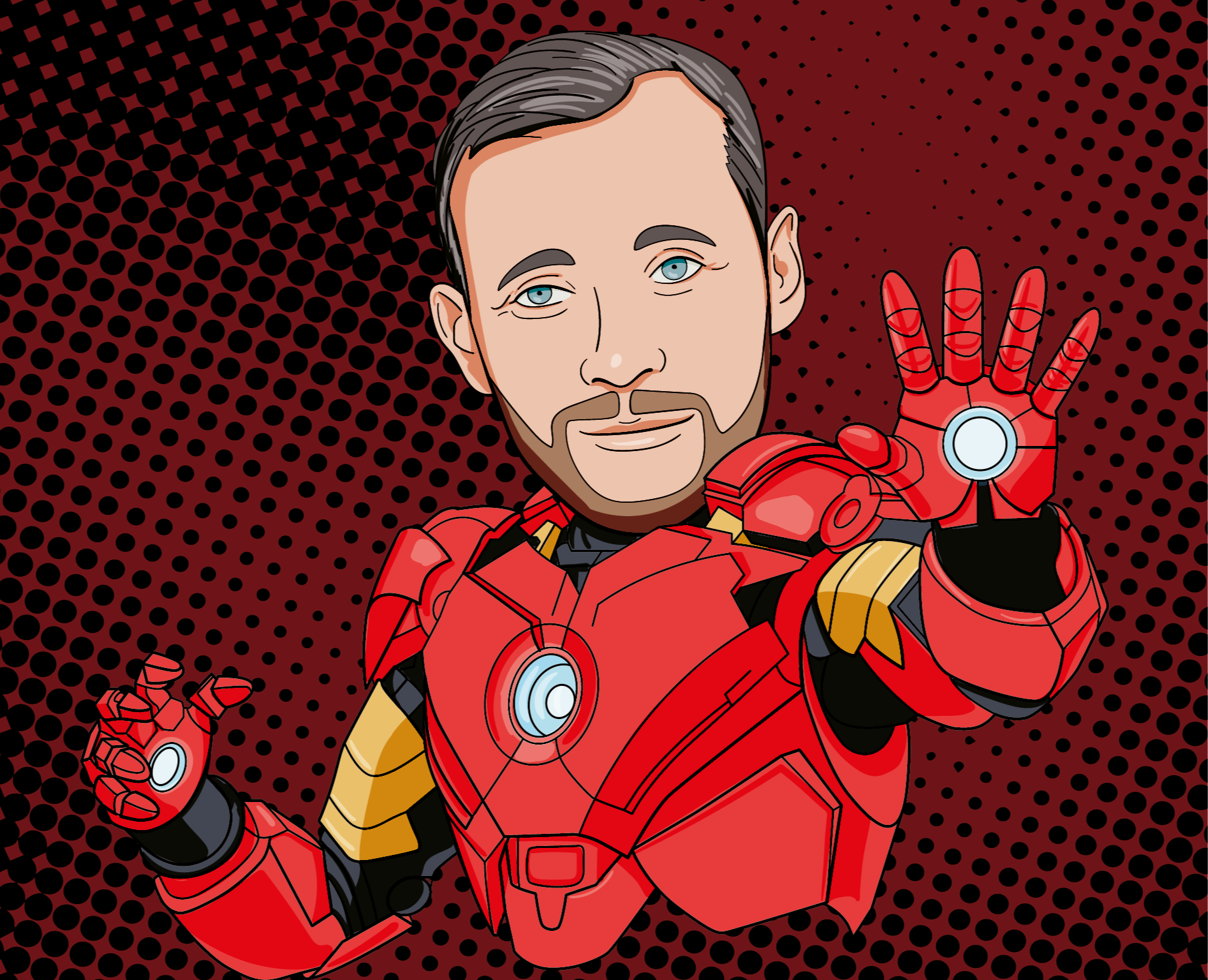 Набор векторных стикеров в образах супергероев Marvel — Иллюстрация на Dprofile